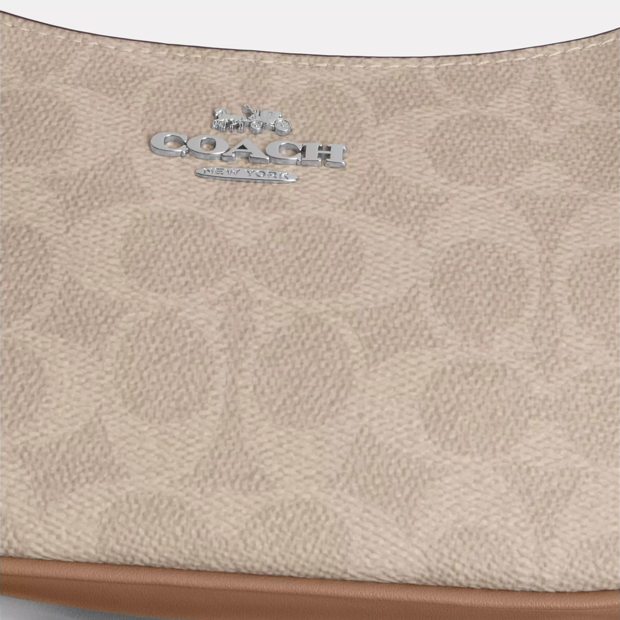 Túi Coach Teri Mini Crossbody Bag In Signature Canvas Silver CW323 6