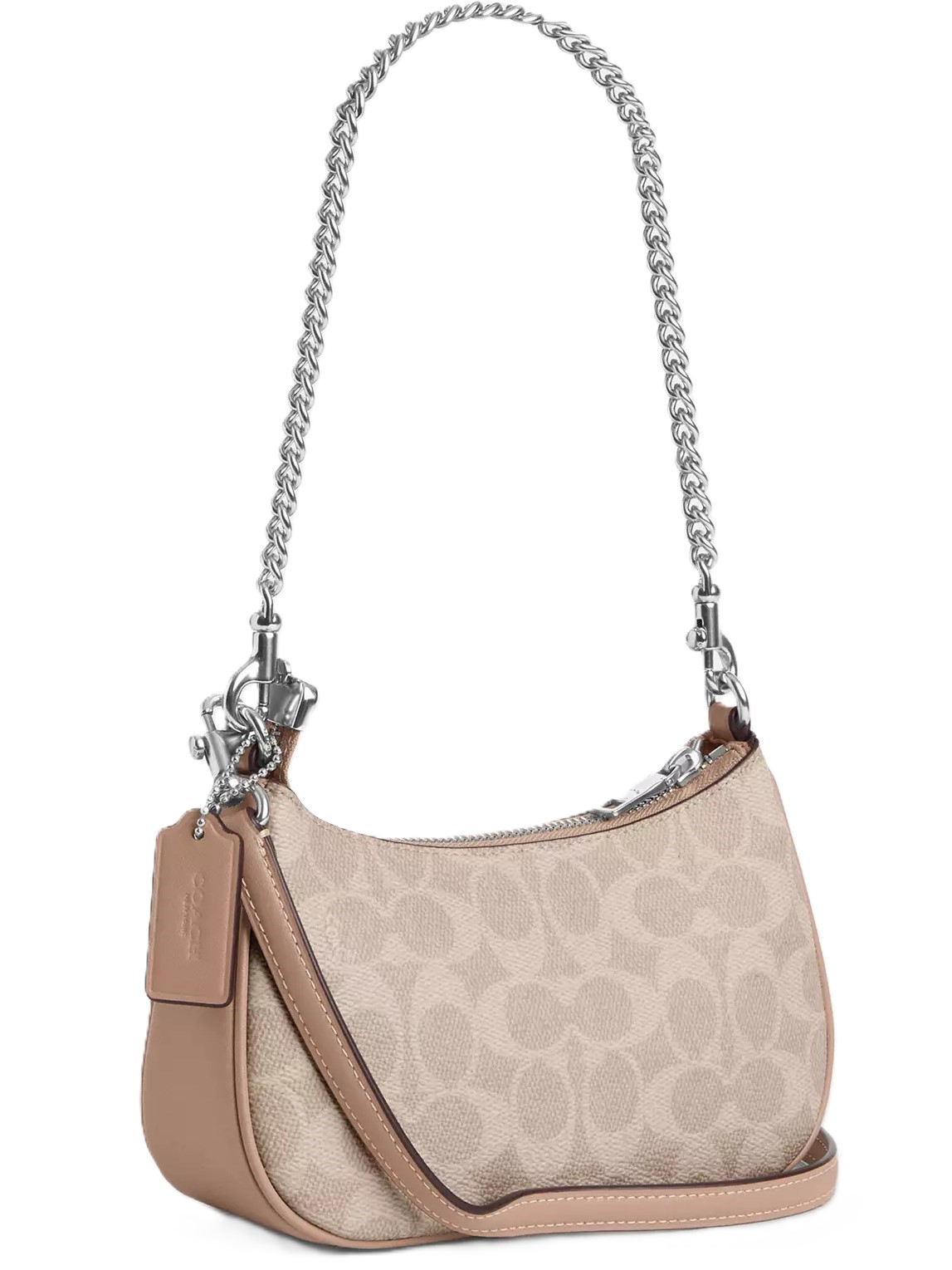 Túi Coach Teri Mini Crossbody Bag In Signature Canvas Silver CW323 8