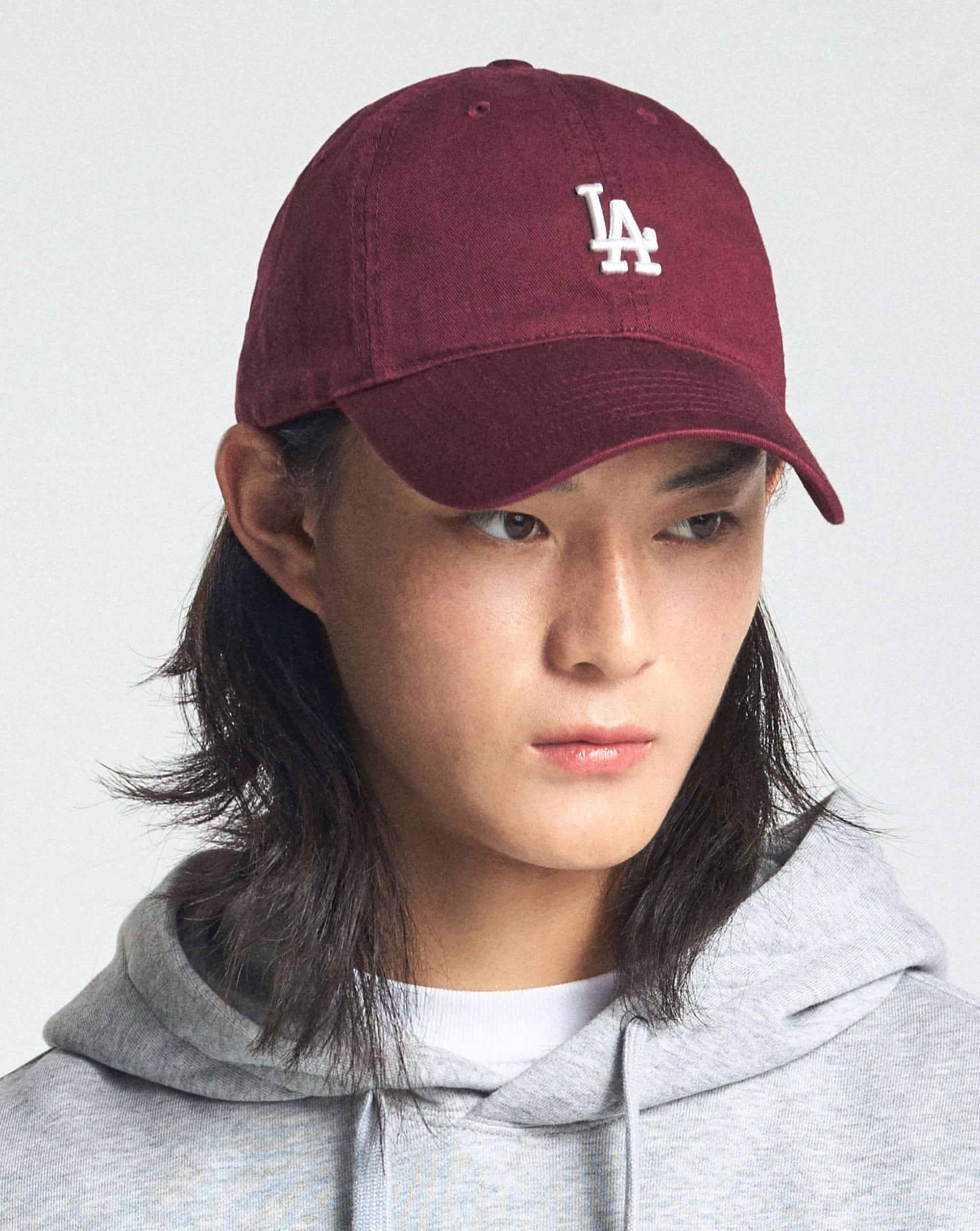 Nón MLB LA Rookie Unstructured Ball Cap LA Dodgers Wine 3ACP7701N-07WIS 9