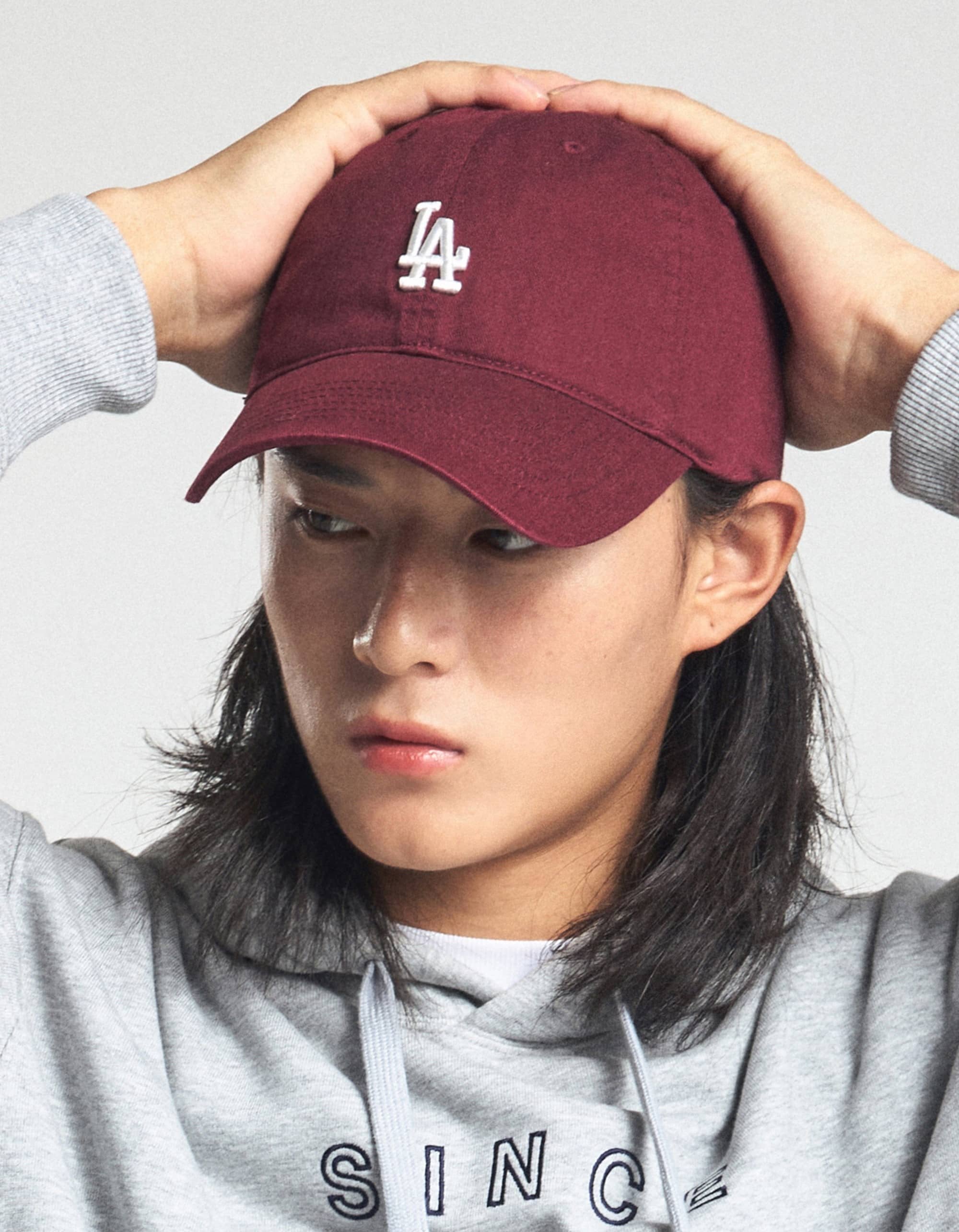 Nón MLB LA Rookie Unstructured Ball Cap LA Dodgers Wine 3ACP7701N-07WIS 13