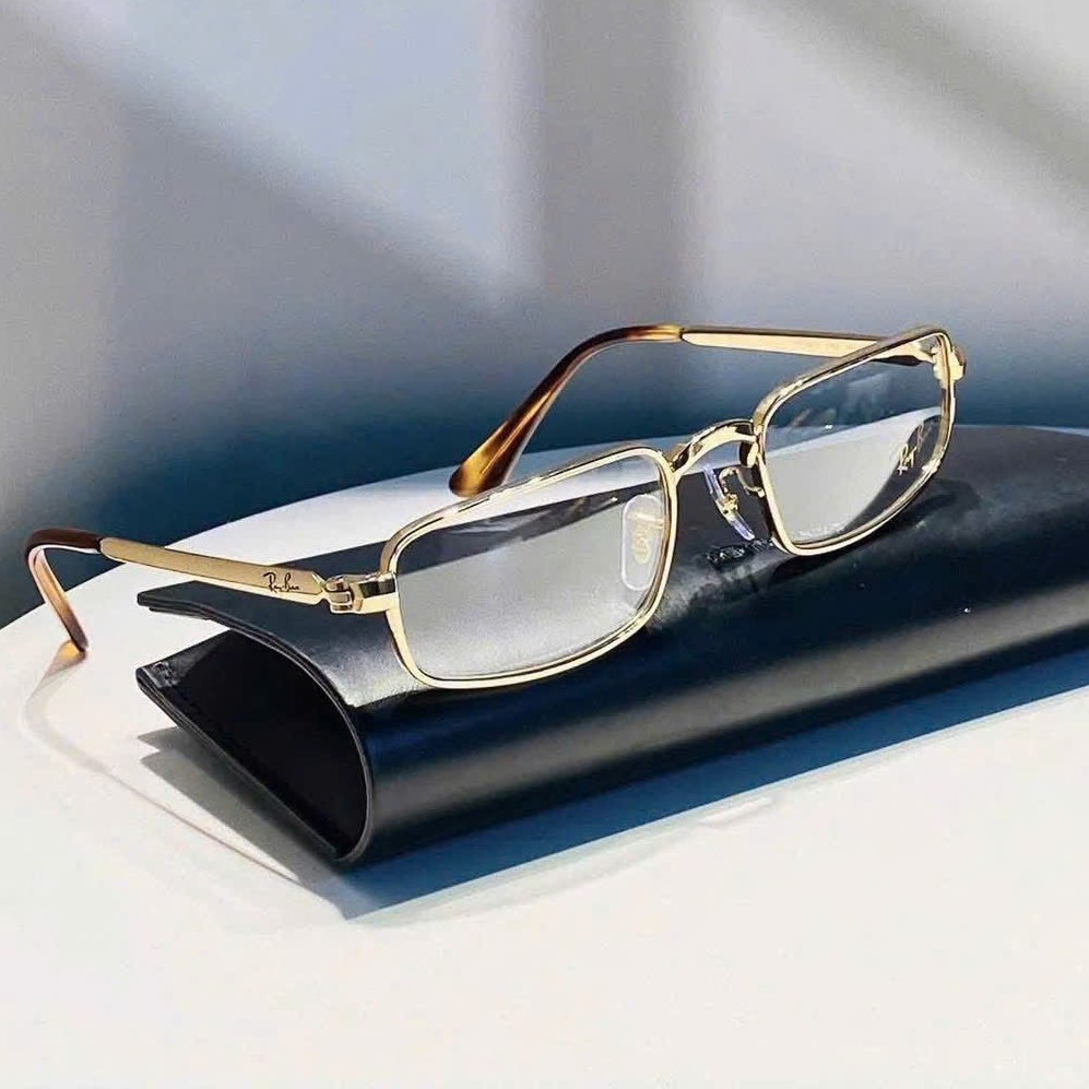 Gọng Kính Cận RayBan Rocky Polished Arista Gold RB3927V 4