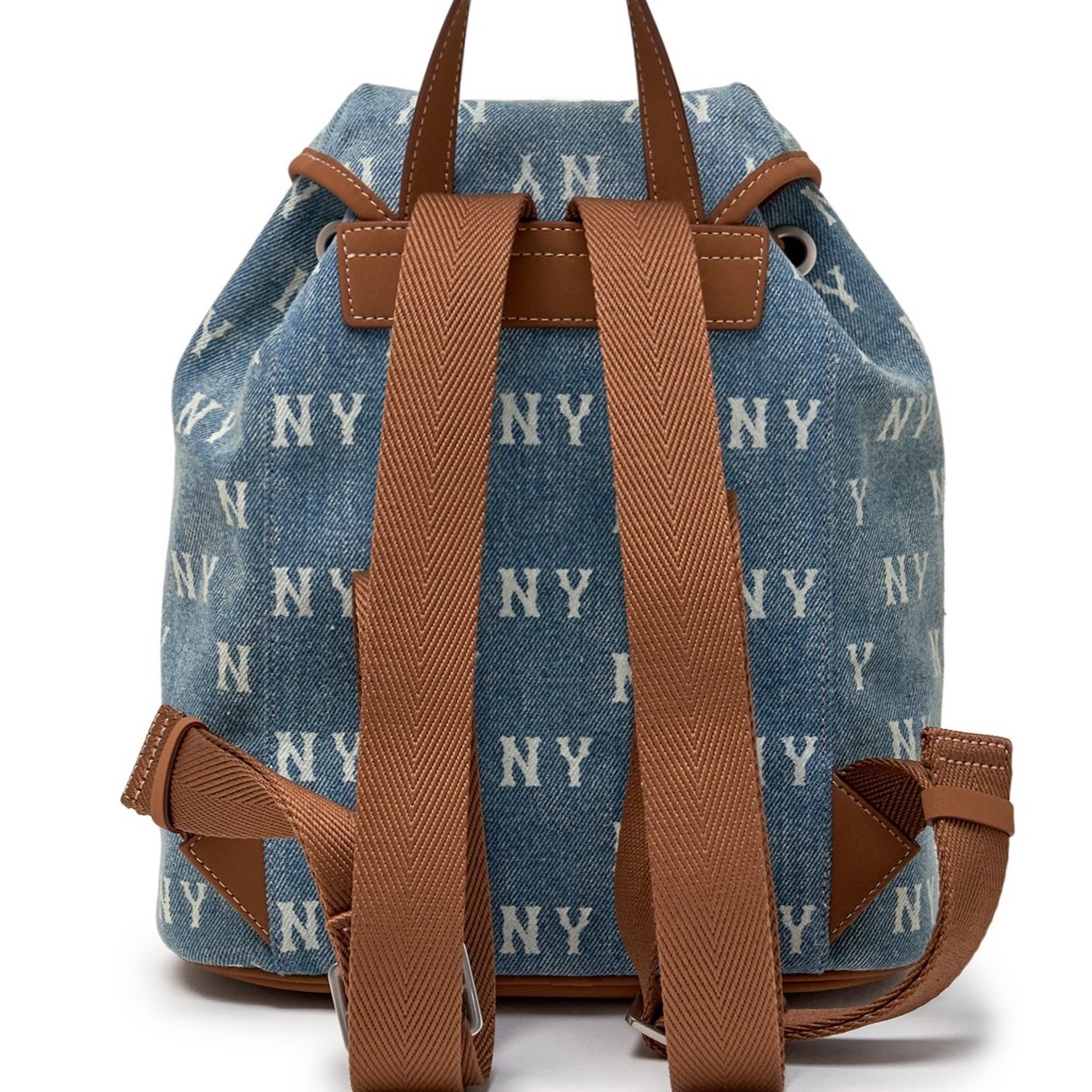 Balo MLB Classic Monogram Vintage Denim Backpack New York Yankees Blue 3ABKM065N-50BLL 1