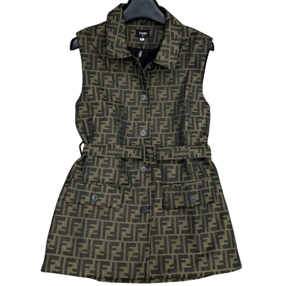 Áo gile nữ Fendi kèm thắt lưng 6