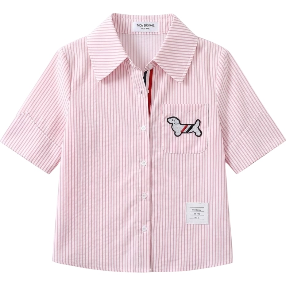 Áo sơ mi nhiều màu Thom Browne họa tiết chó 6