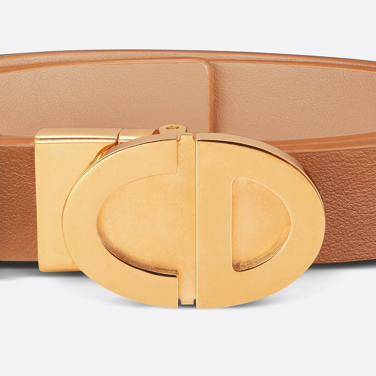 DÂY NỊT FOREVER DIOR REVERSIBLE BELT GOLDEN SADDLE AND BISCUIT SMOOTH CALFSKIN 22 MM 4