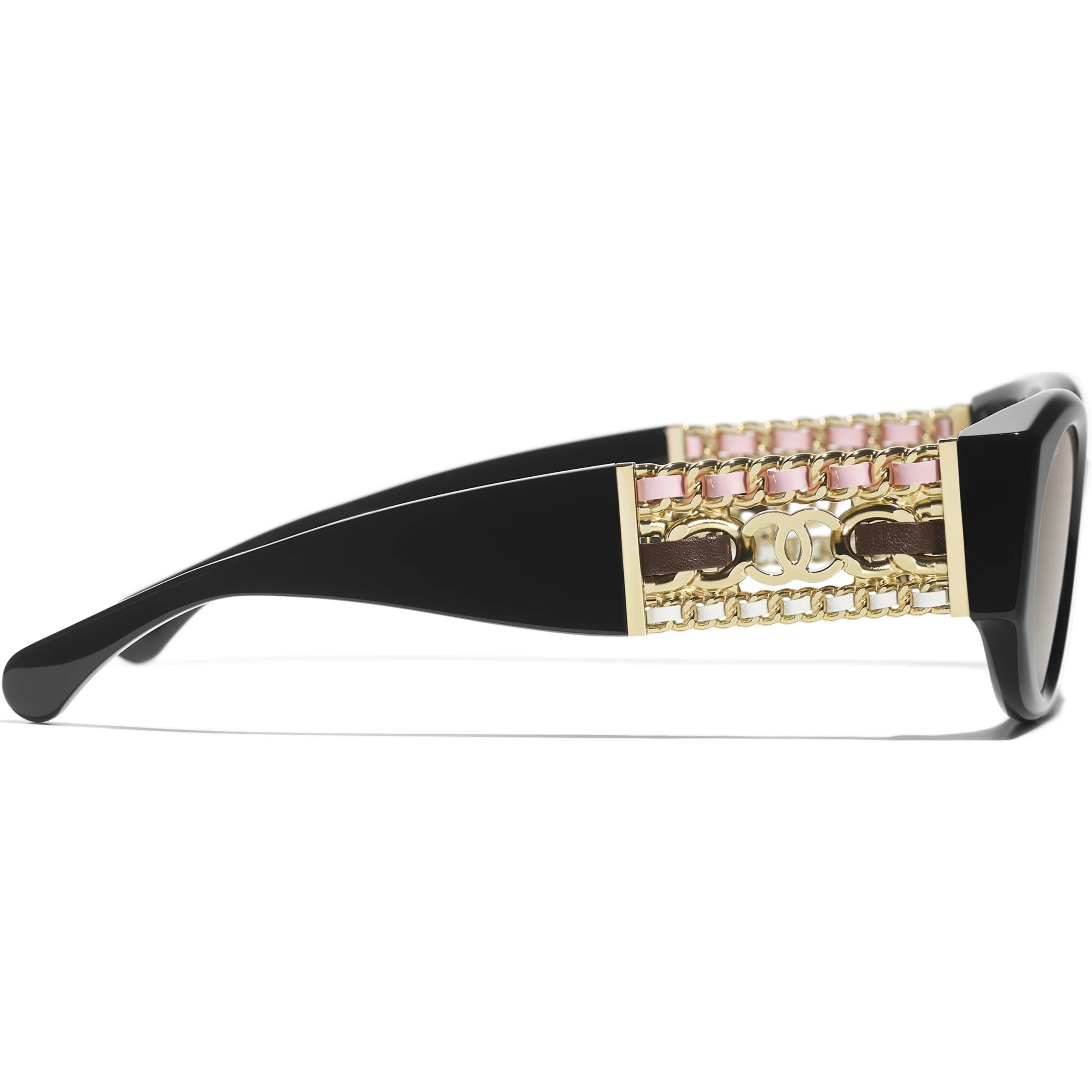 Mắt kính Chanel Oval Sunglasses Black Lenses Black Gradient 1