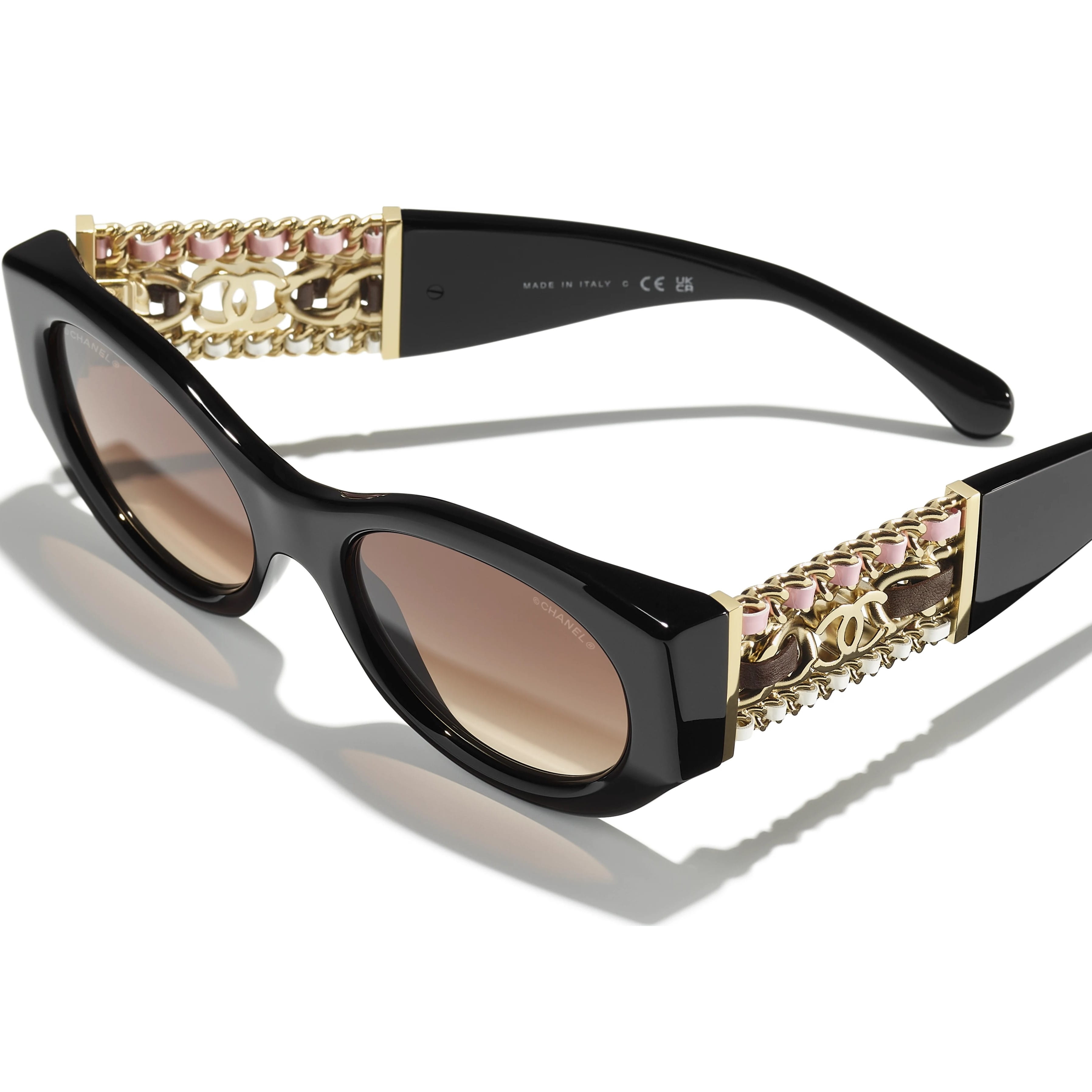 Mắt kính Chanel Oval Sunglasses Black Lenses Black Gradient 4