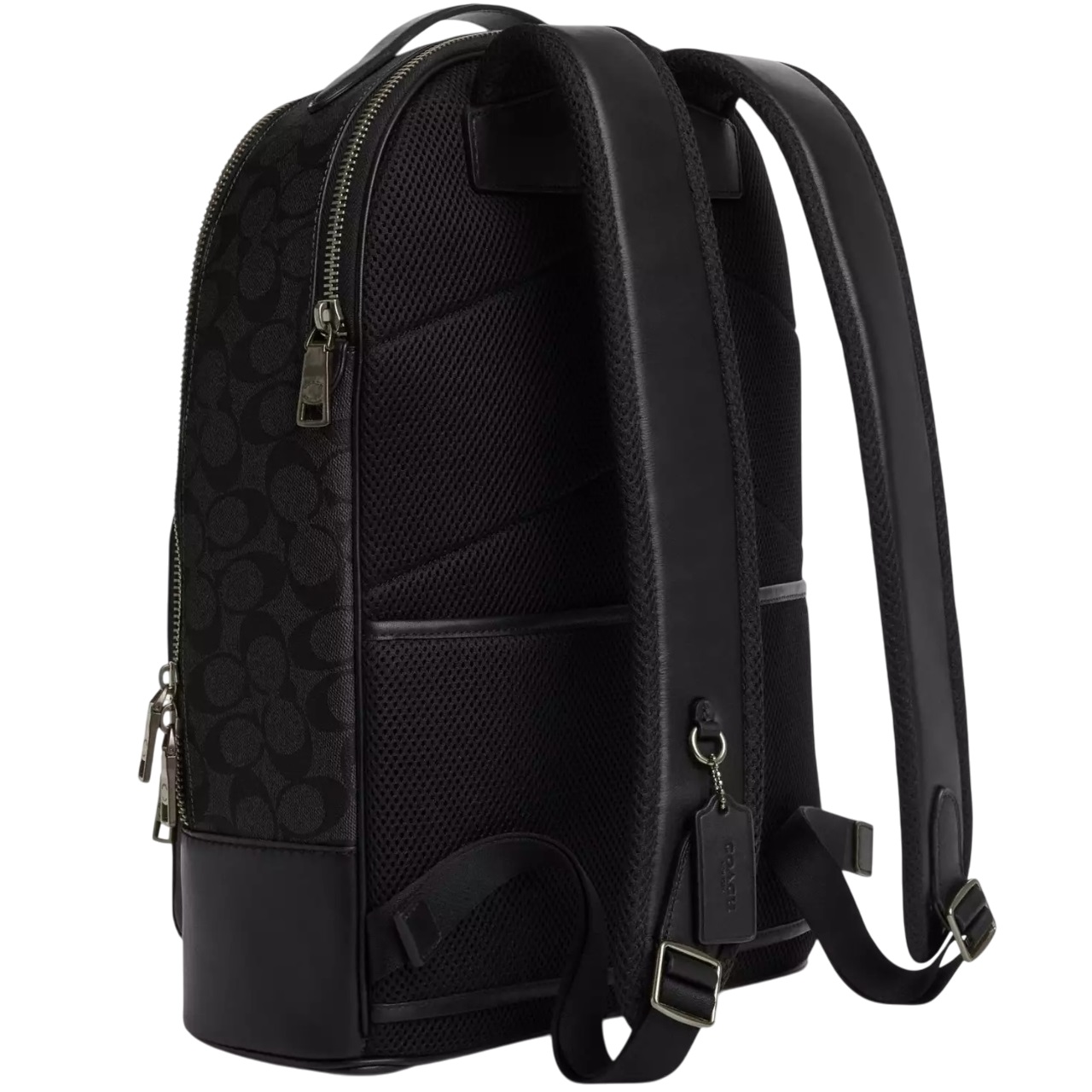 Balo Coach Ethan Backpack In Signature Canvas Gunmetal Black CL962 4