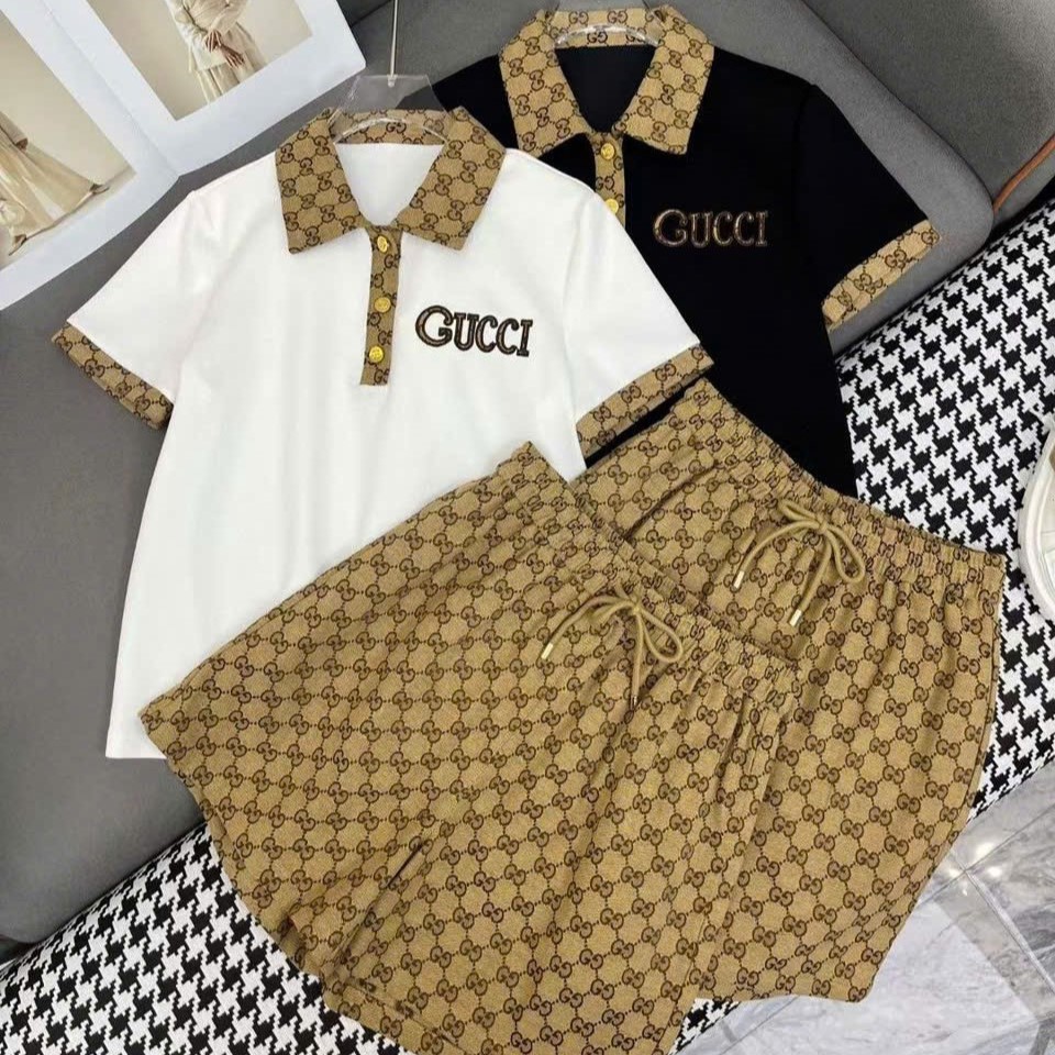 Set bộ áo thun quần đùi nữ Gucci 5