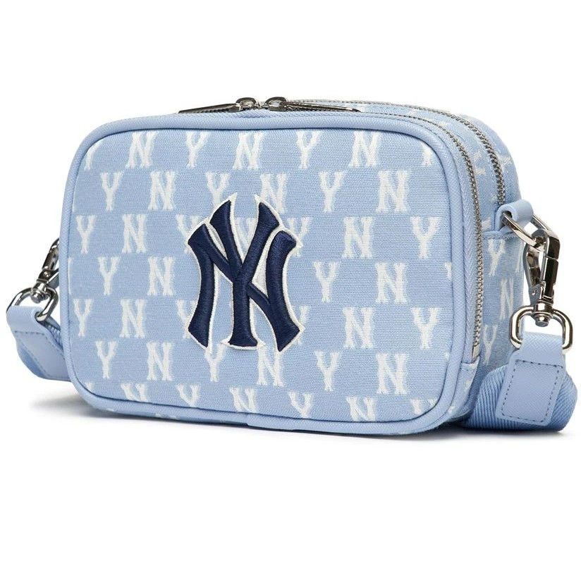 Túi MLB NY màu xanh Mini Monogram Crossbag New York Yankees L.Blue