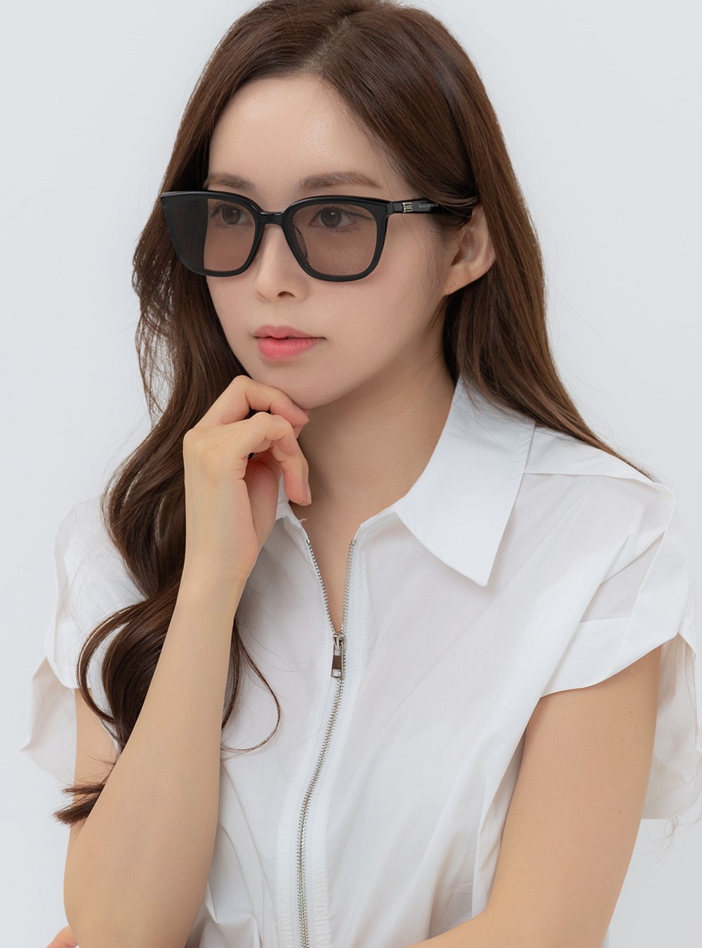MẮT KÍNH GM GENTLE MONSTER PINO 01(BR) BROWN LENSES BLACK ACETATE FRAME 1