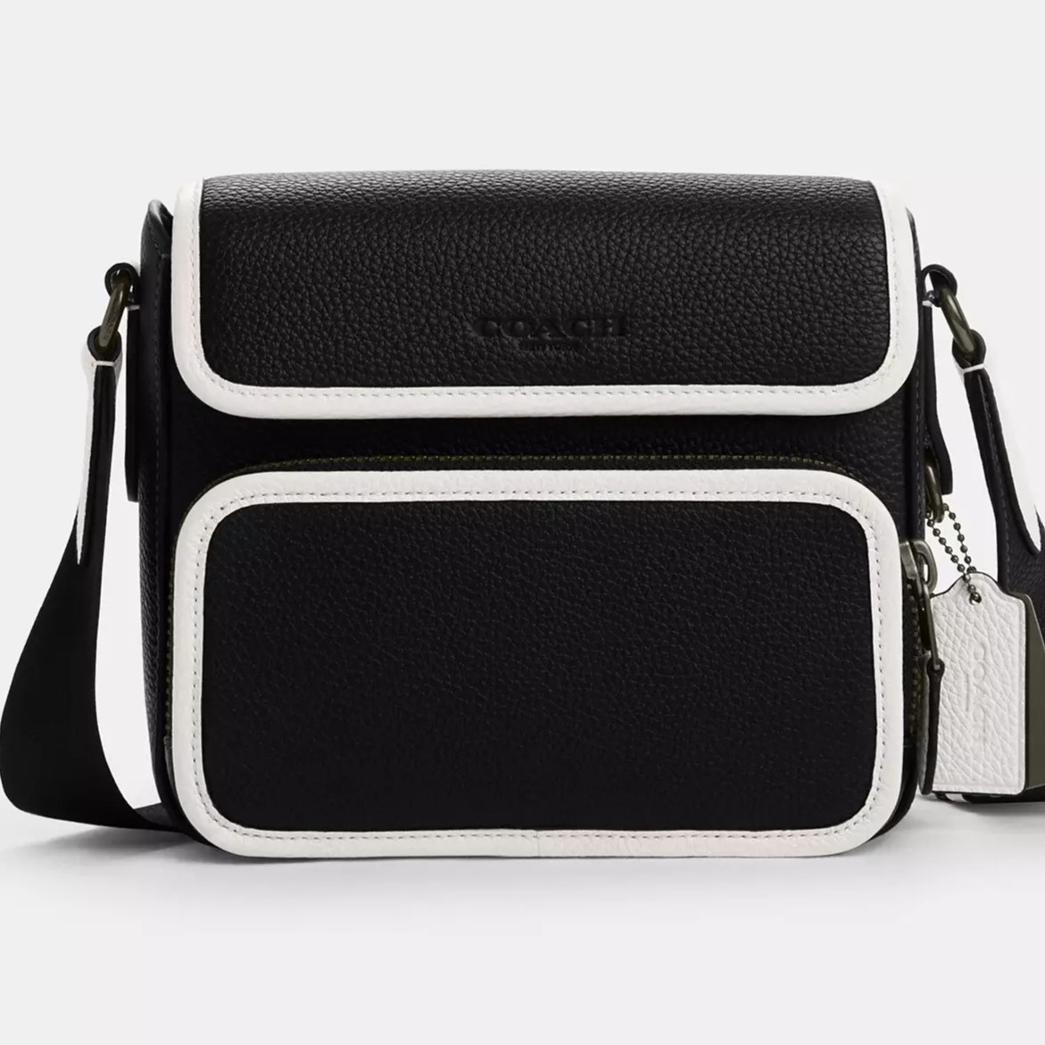 TÚI ĐEO CHÉO NAM COACH SULLIVAN FLAP CROSSBODY BLACK CP043 3