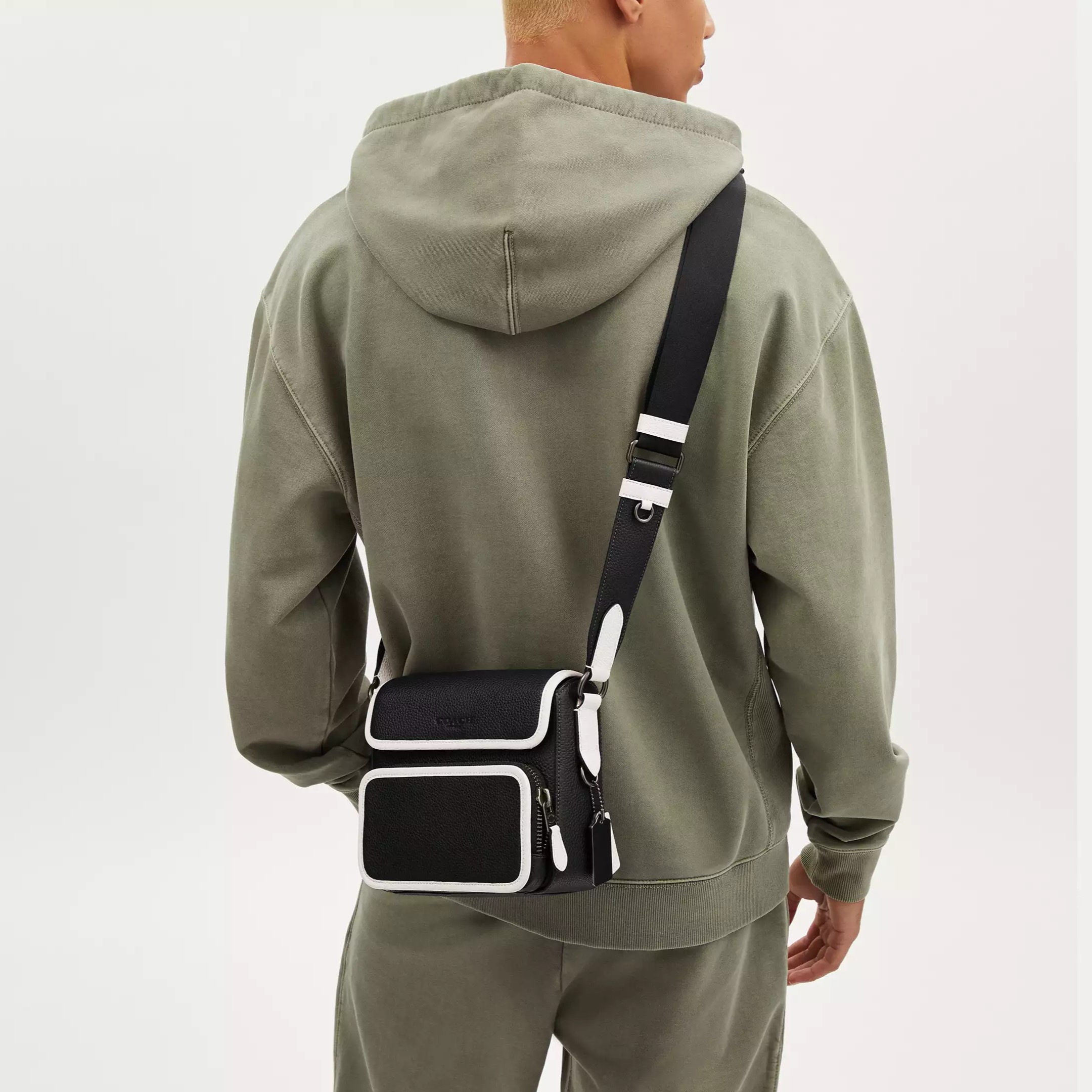 TÚI ĐEO CHÉO NAM COACH SULLIVAN FLAP CROSSBODY BLACK CP043 4