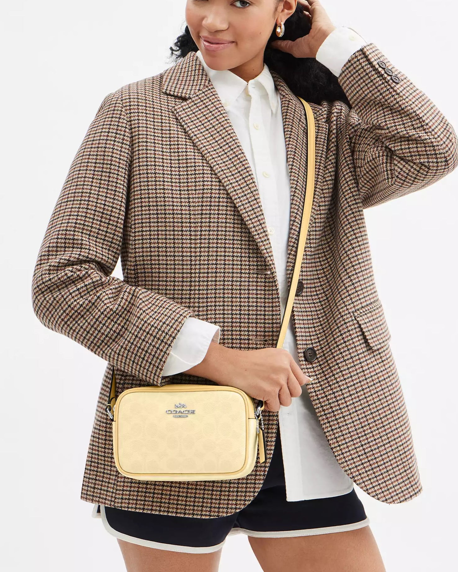 Túi Coach Mini Jamie Camera Bag Signature Canvas Silver Hay CY752 5