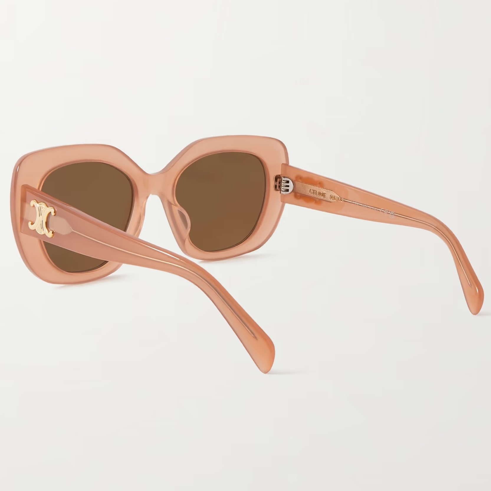 KÍNH MÁT NỮ CELINE TRIOMPHE 06 SUNGLASSES IN MILKY PEACH ACETATE 1