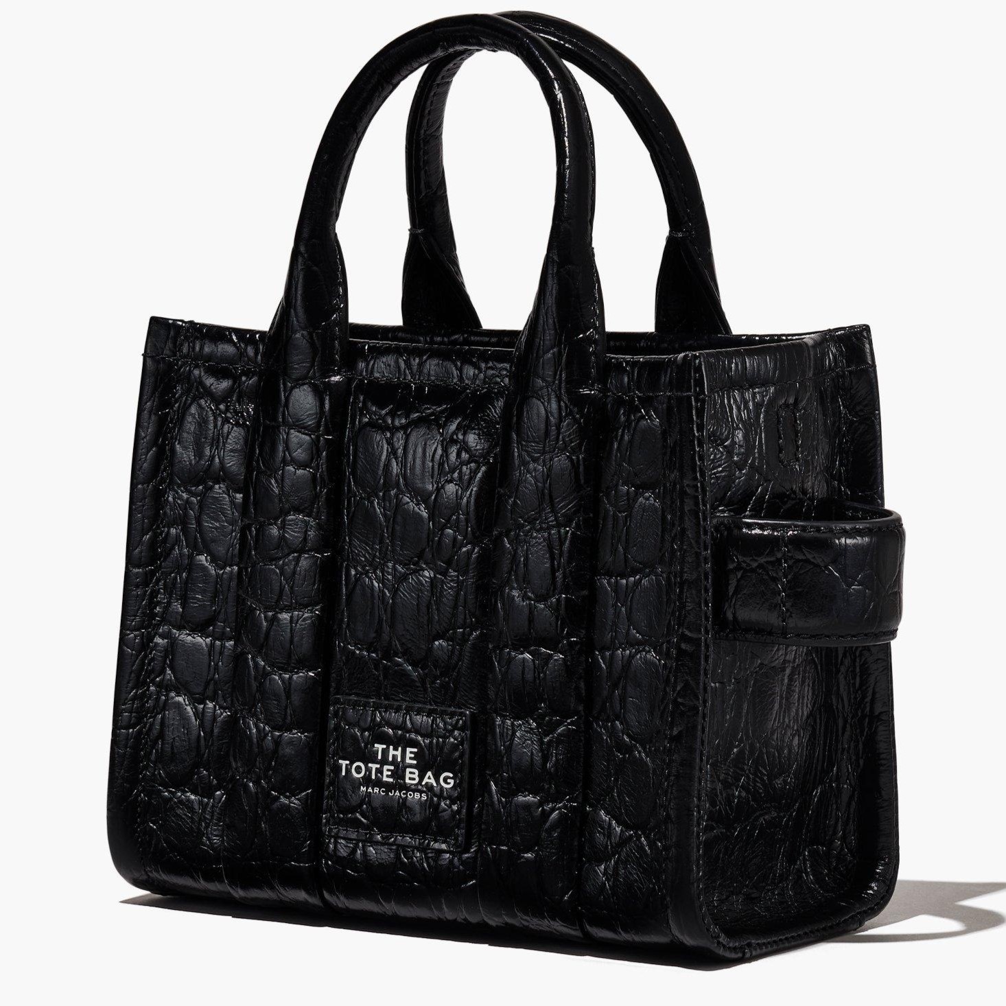 Túi xách nữ Marc Jacobs The Croc-Embossed Micro Tote Bag Black H089L01RE22 3