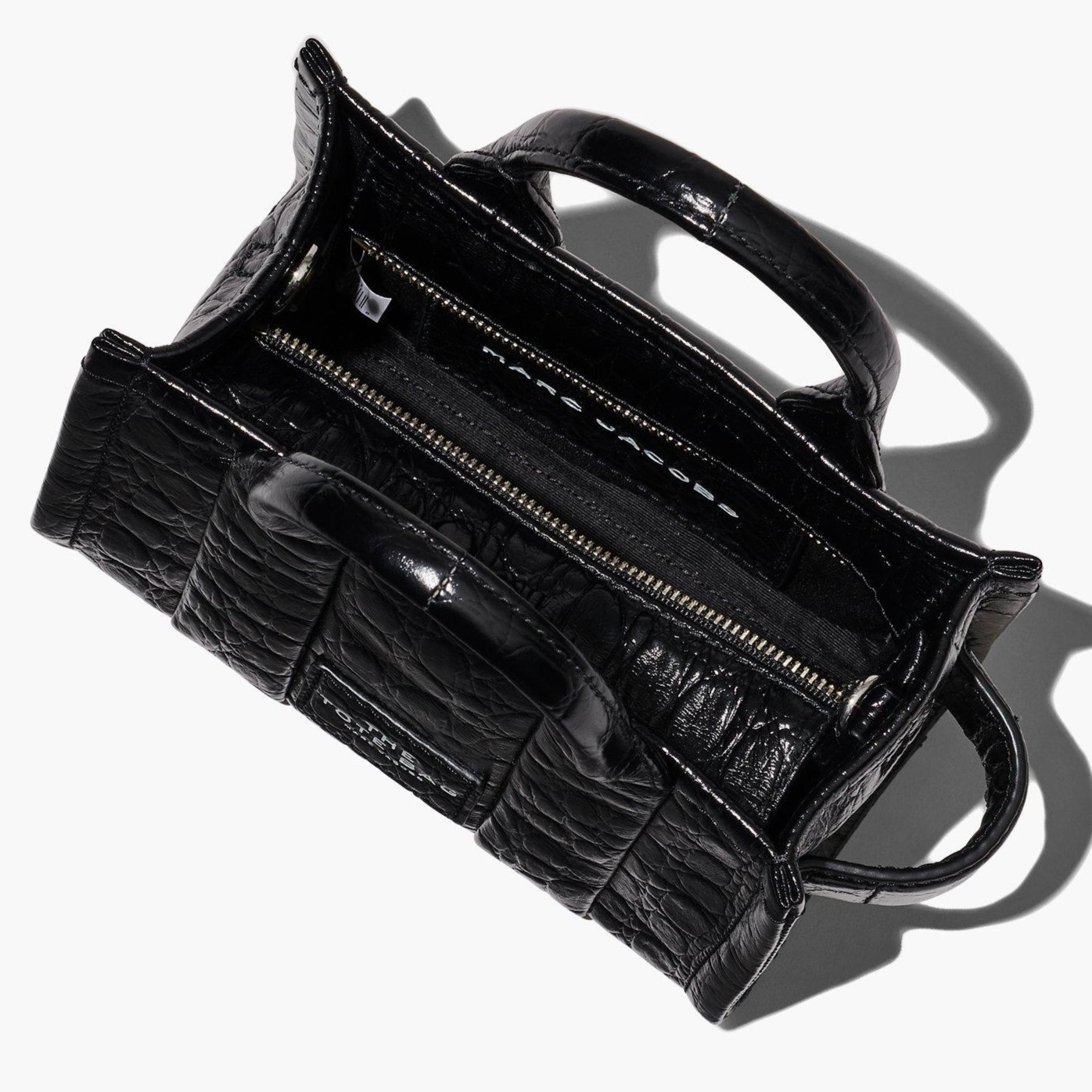Túi xách nữ Marc Jacobs The Croc-Embossed Micro Tote Bag Black H089L01RE22 9
