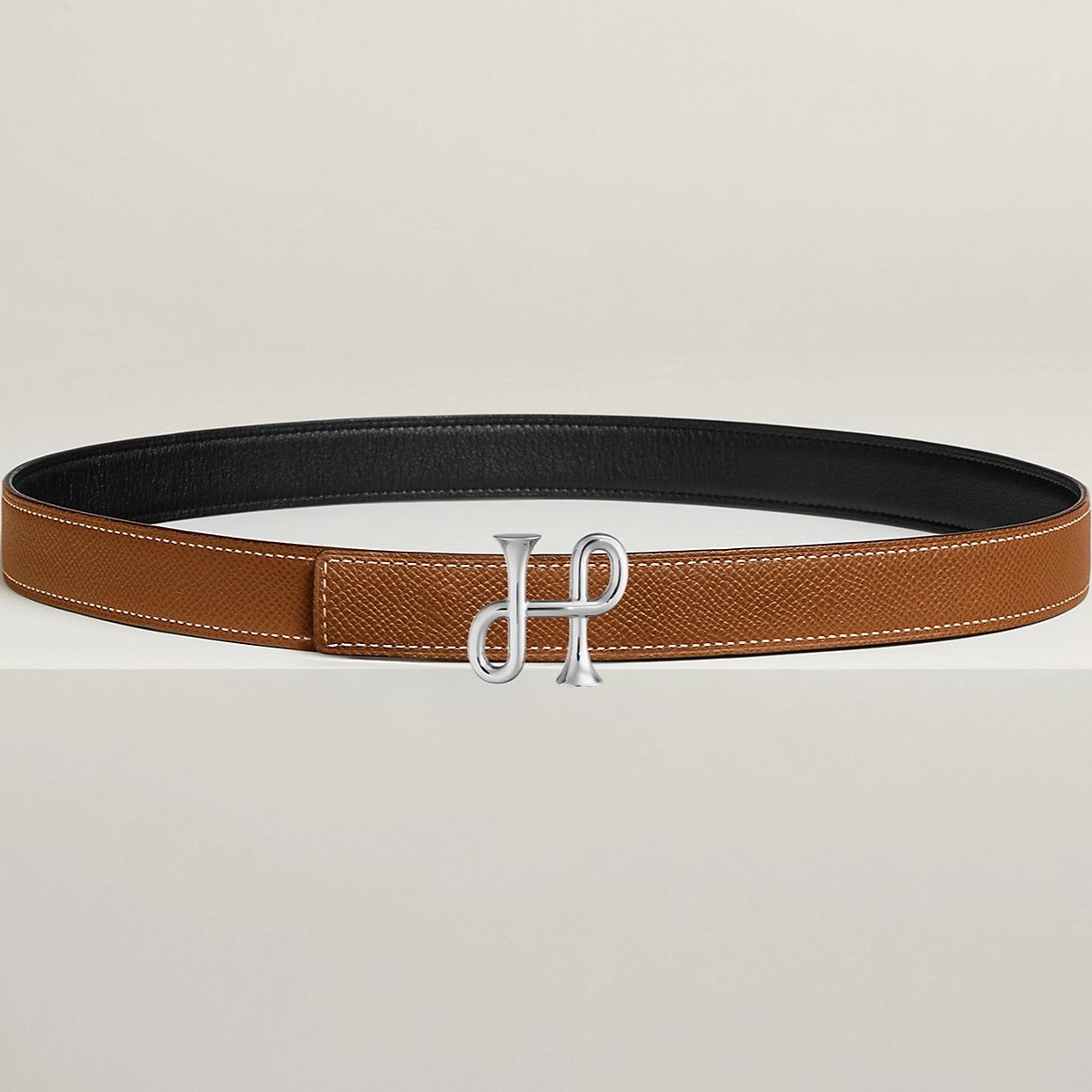 Thắt lưng nữ Hermes Cor Baroque Belt Buckle Reversible Leather Strap Gold 24 mm 1