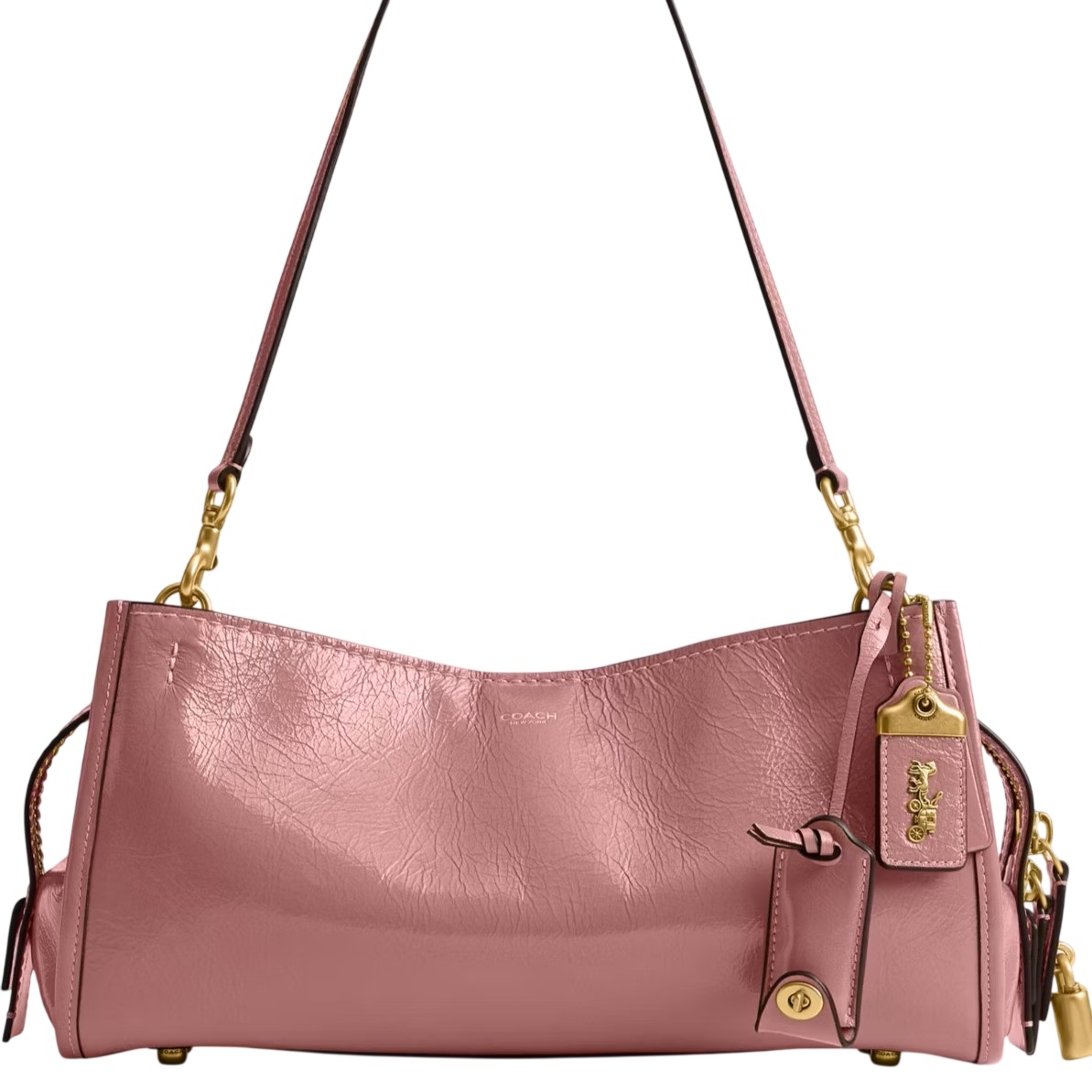 Túi xách nữ Coach Rogue Bag 34 Glazed Leather Peony CCX20 2