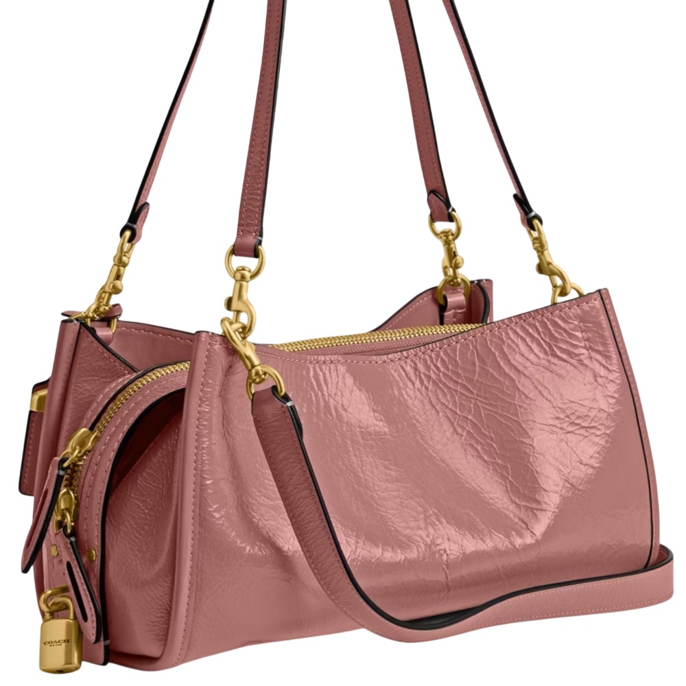 Túi xách nữ Coach Rogue Bag 34 Glazed Leather Peony CCX20 4