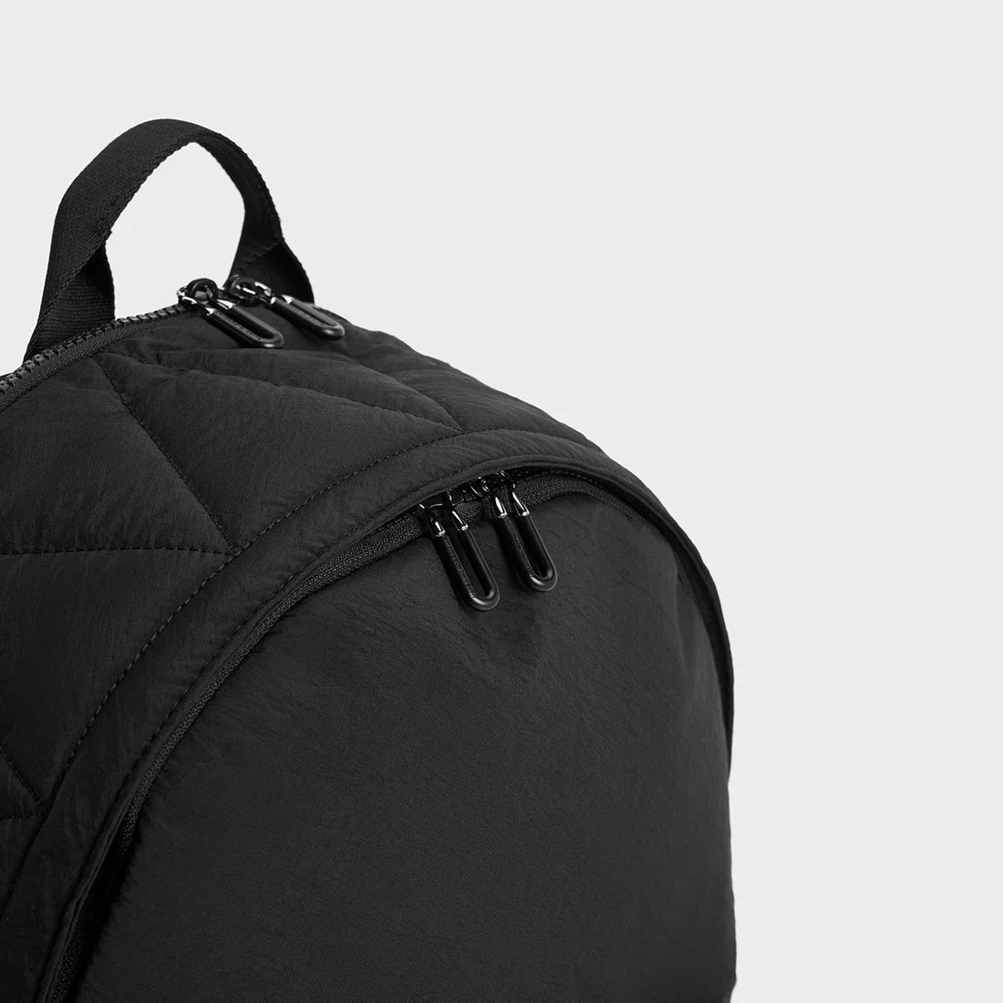 Ba lô CNK Charles Keith Soleil Nylon Backpack Noir CK2-60671589 3