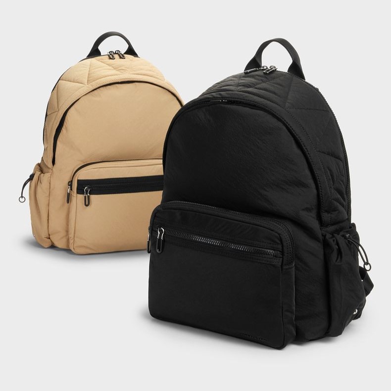 Ba lô CNK Charles Keith Soleil Nylon Backpack Noir CK2-60671589 1