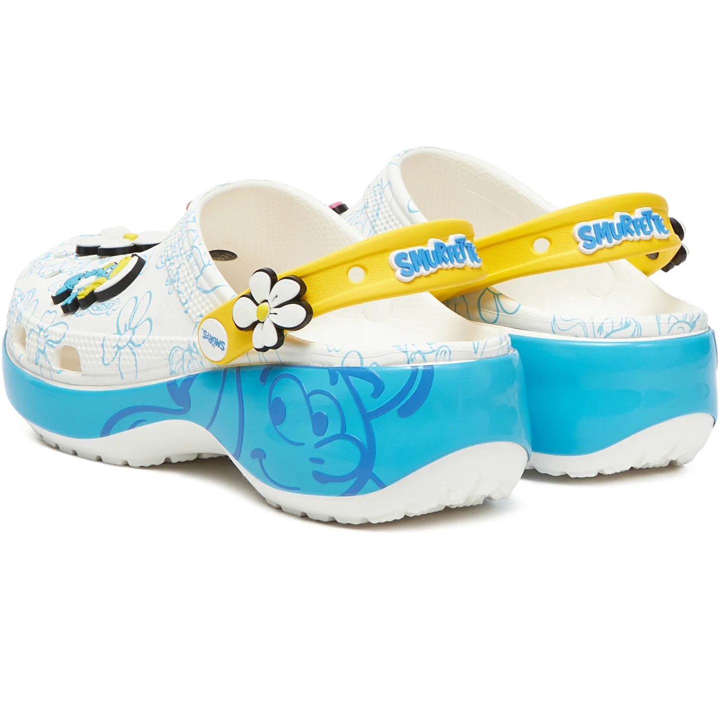 Giày Crocs Unisex Smurfs Platform Clog 210822-90H 5