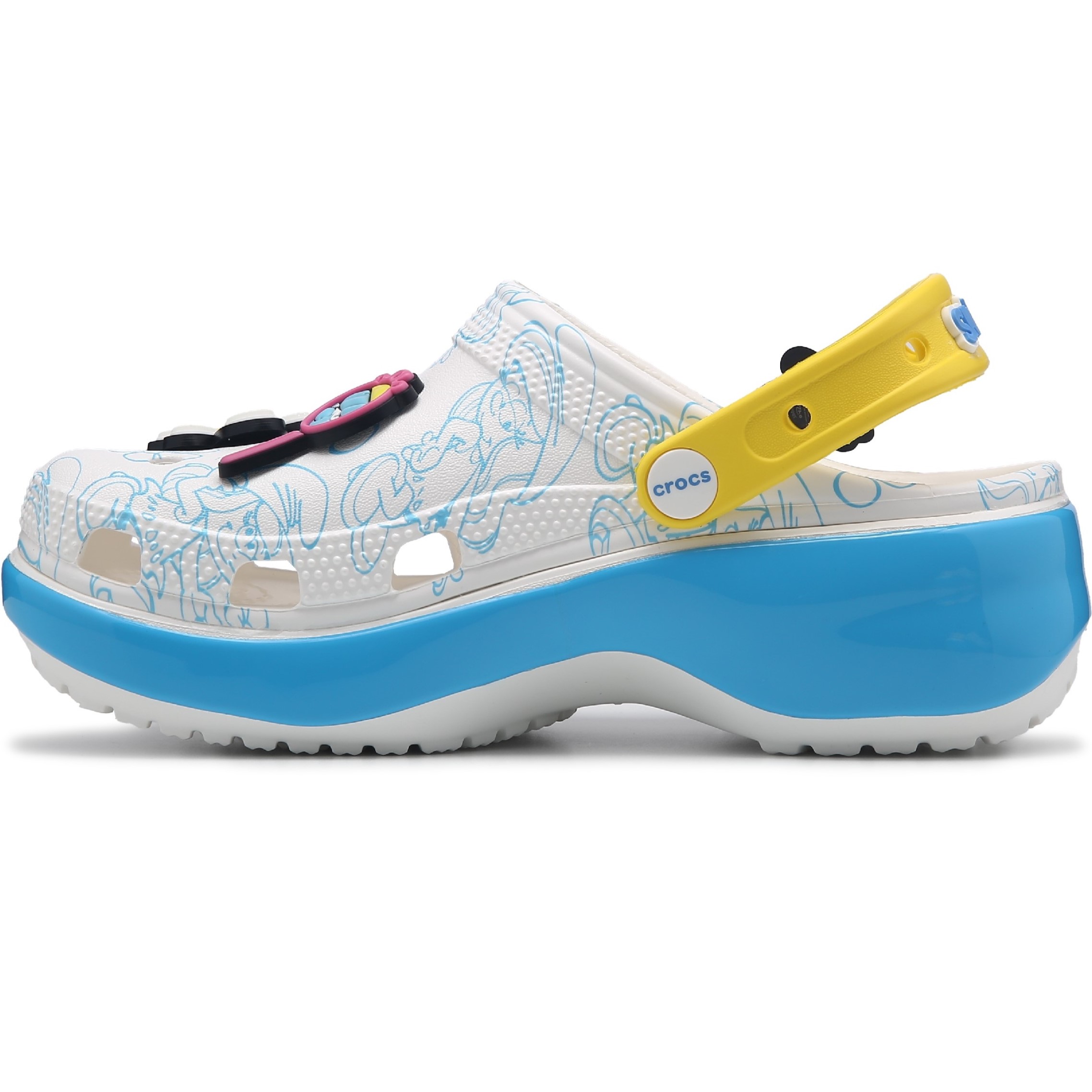 Giày Crocs Unisex Smurfs Platform Clog 210822-90H 6