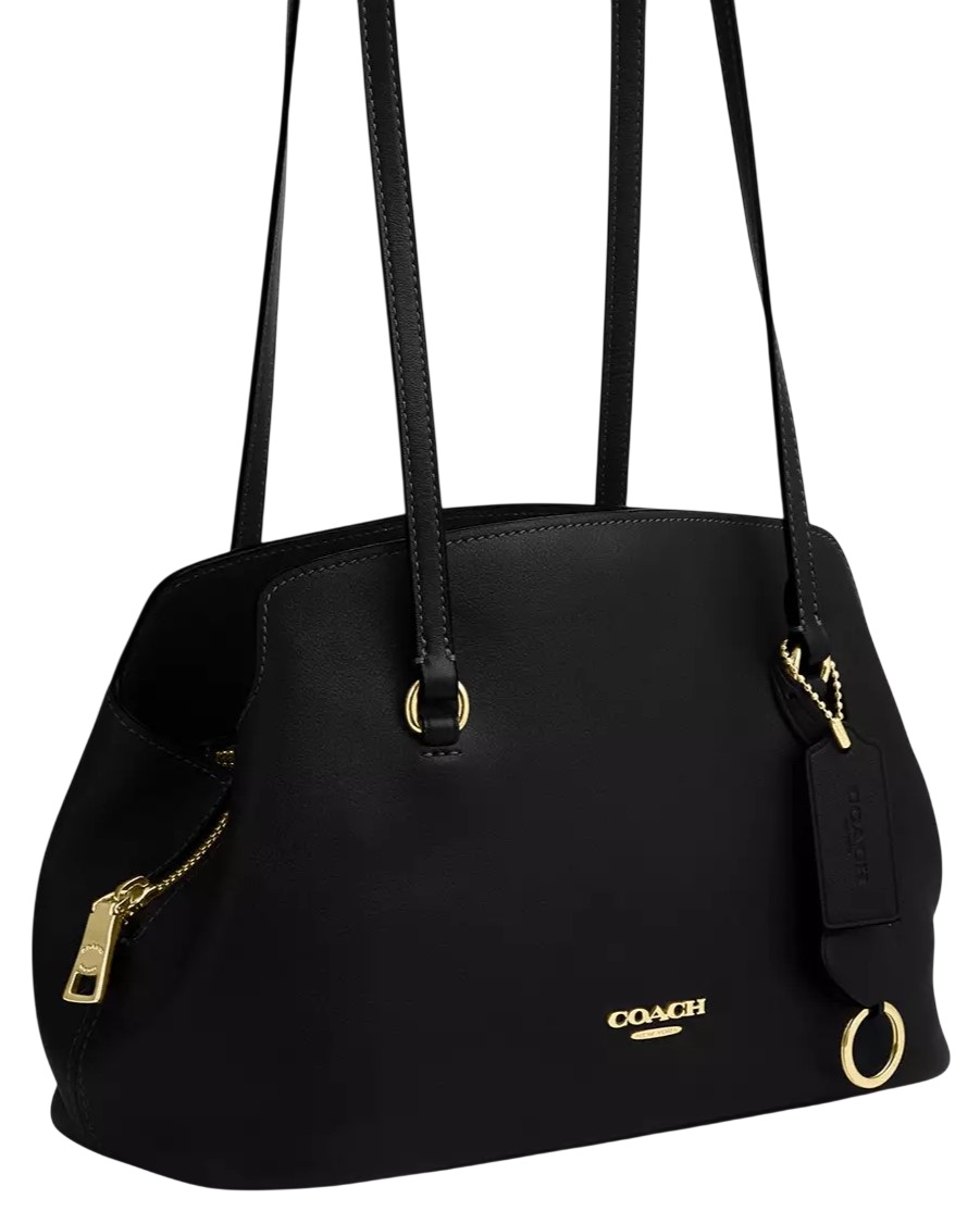 Túi đeo vai Coach Elise Shoulder Bag Black CFP35 6