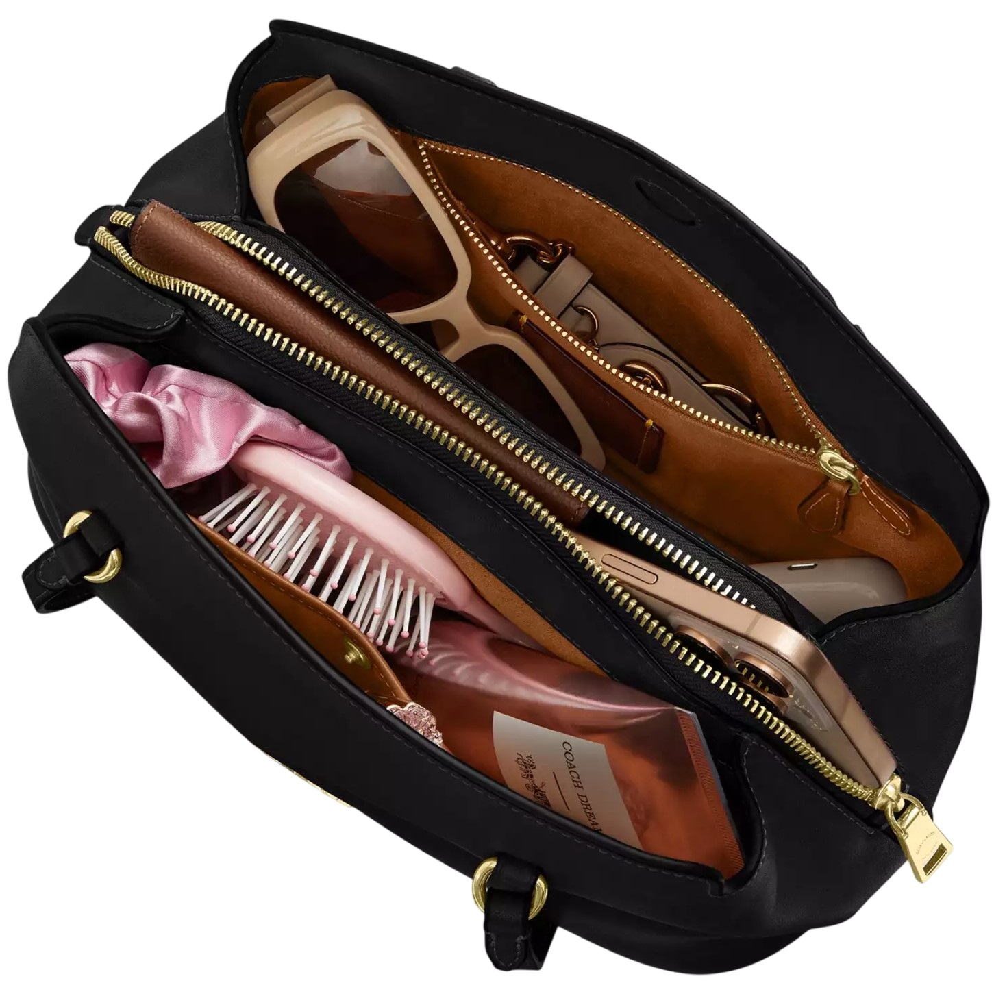 Túi đeo vai Coach Elise Shoulder Bag Black CFP35 5