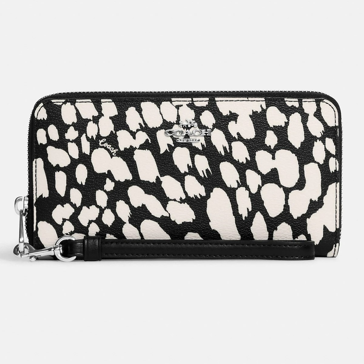 VÍ COACH NỮ LONG ZIP AROUND WALLET WITH SPOTTED ANIMAL PRINT 2