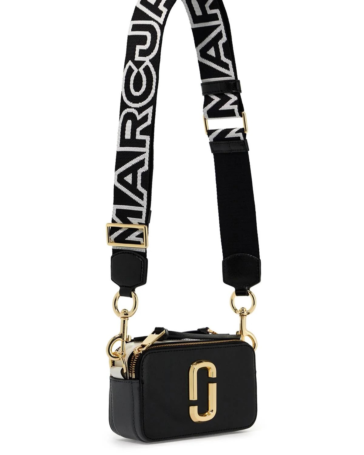 Túi đeo chéo nữ Marc Jacobs màu đen The Snapshot Crossbody Bag Black Multi 2S3HCR500H03 4
