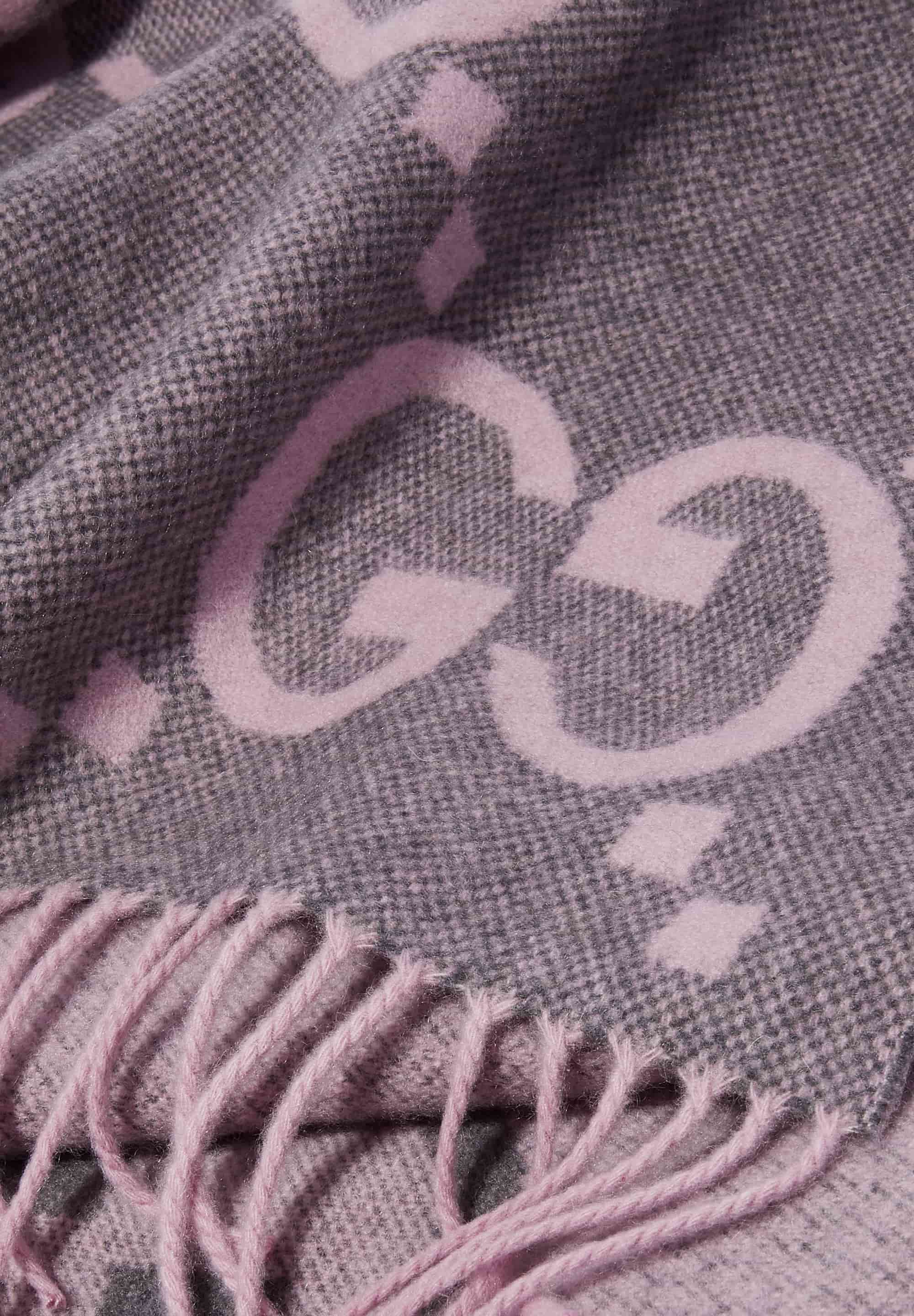 Khăn choàng Gucci GG Jacquard Cashmere Scarf 8