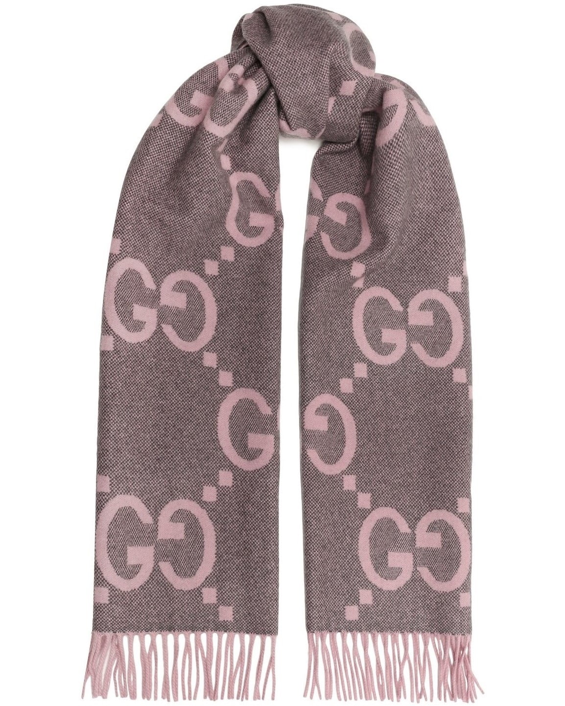 Khăn choàng Gucci GG Jacquard Cashmere Scarf 14
