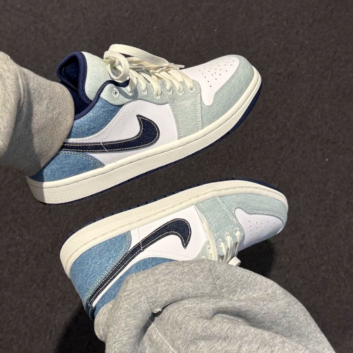Giày thể thao nam Nike Air Jordan 1 Low SE Denim Star Blue IH0648-141 5
