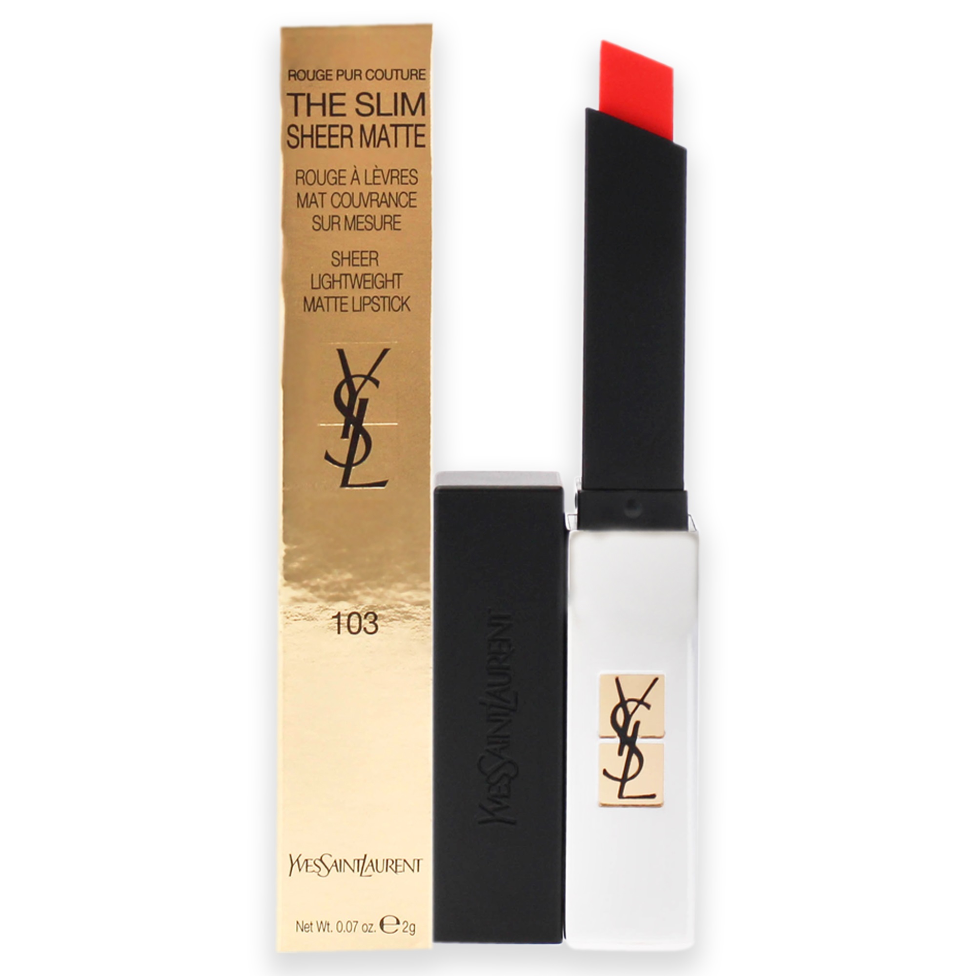SON YSL ROUGE PUR COUTURE THE SLIM SHEER MATTE 103 ORANGE PROVOCANT MÀU CAM 4