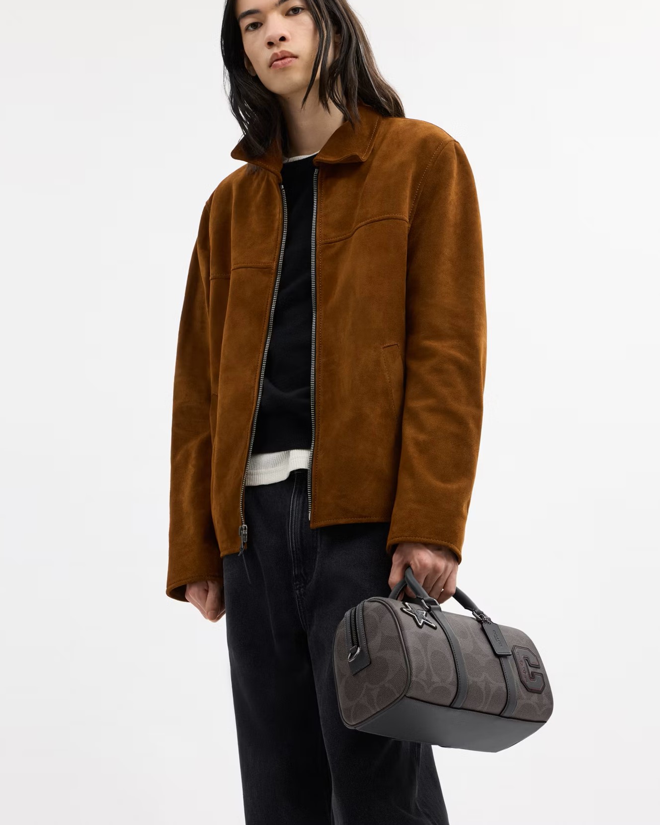 Túi Coach Ventuter Duffle Bag 27 In Maxi Signature Canvas With Patches CCH10 7