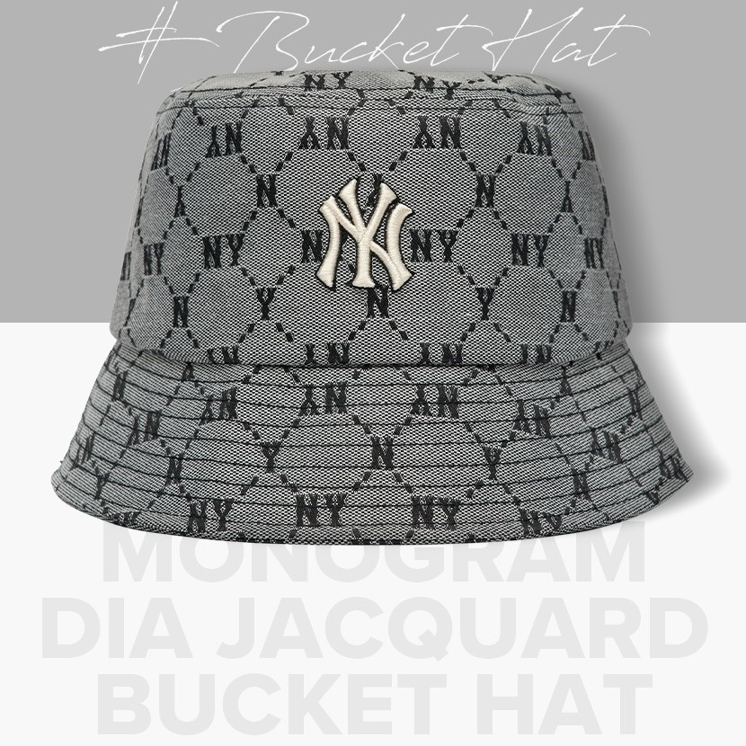 Mũ Tròn MLB Monogram Bucket Hat New York Yankees 3AHTM032N50BGS