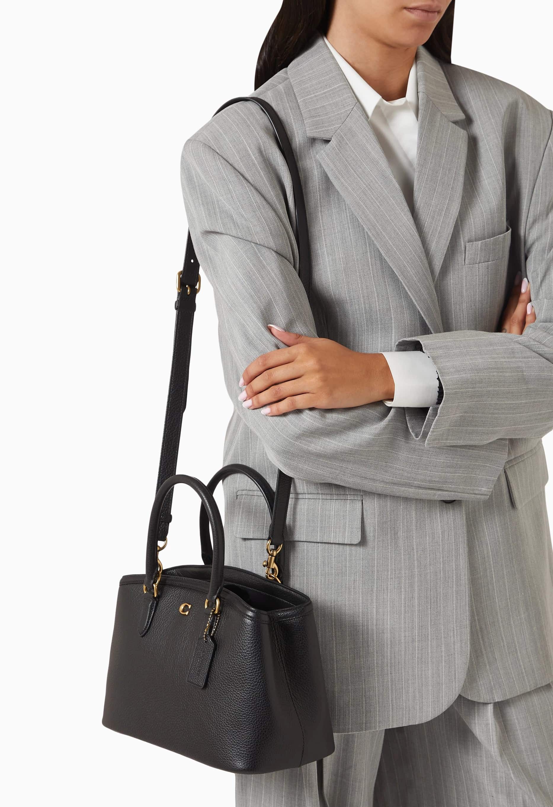 Túi Coach nữ Legacy Carryall 28 Refined Pebble Leather CU024 8