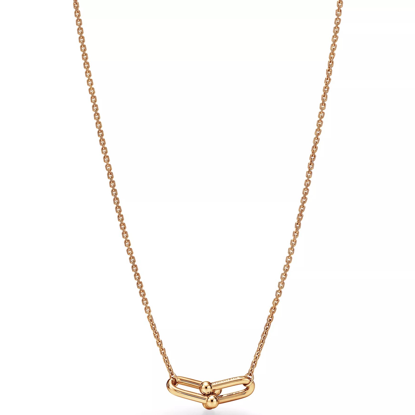 Dây chuyền Tiffany HardWear Small Double Link Pendant in Yellow Gold 5