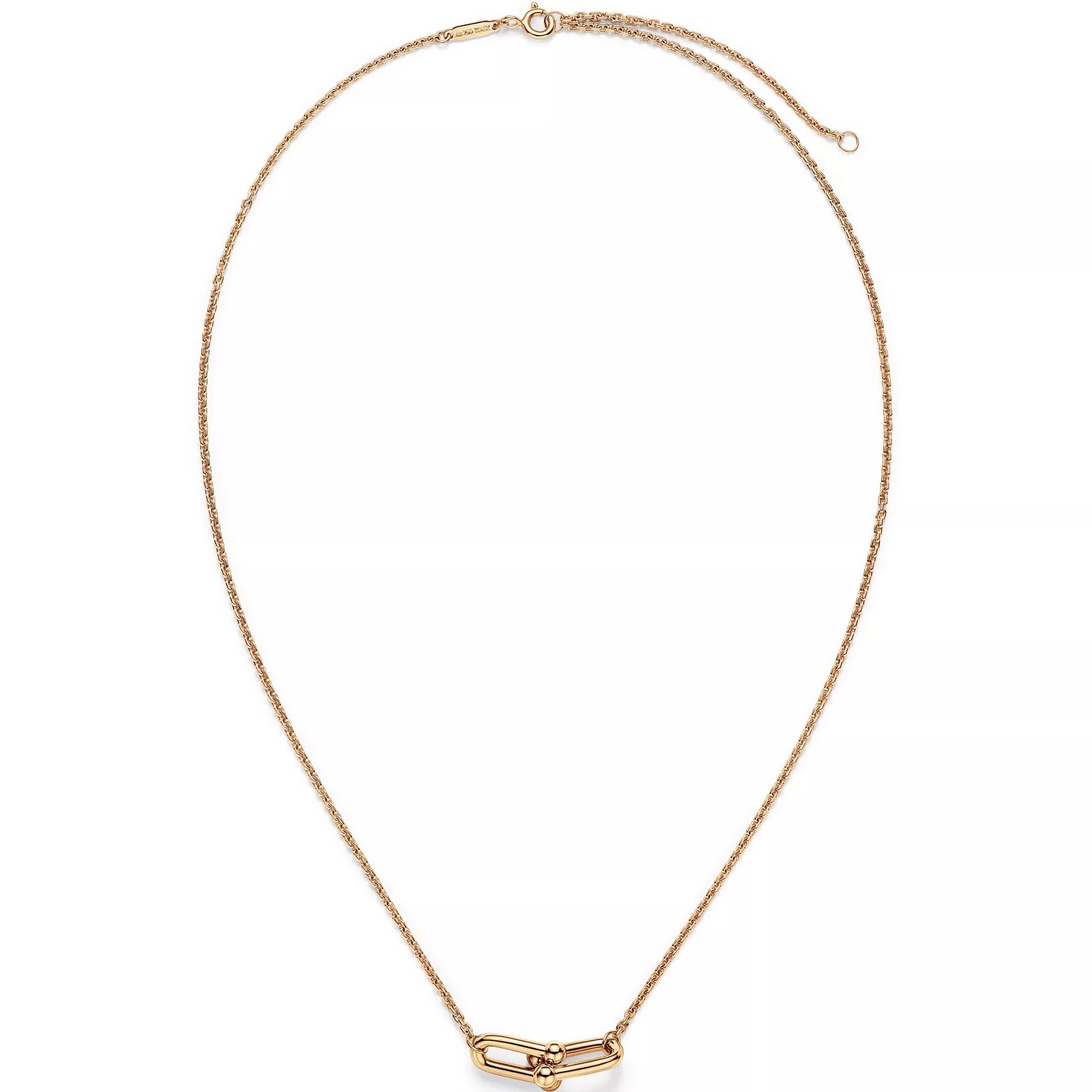 Dây chuyền Tiffany HardWear Small Double Link Pendant in Yellow Gold 7