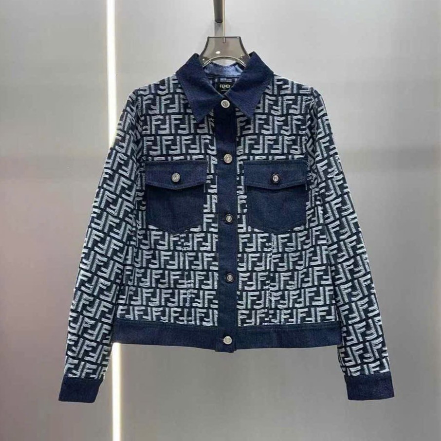 Set áo váy xanh dương Fendi 1