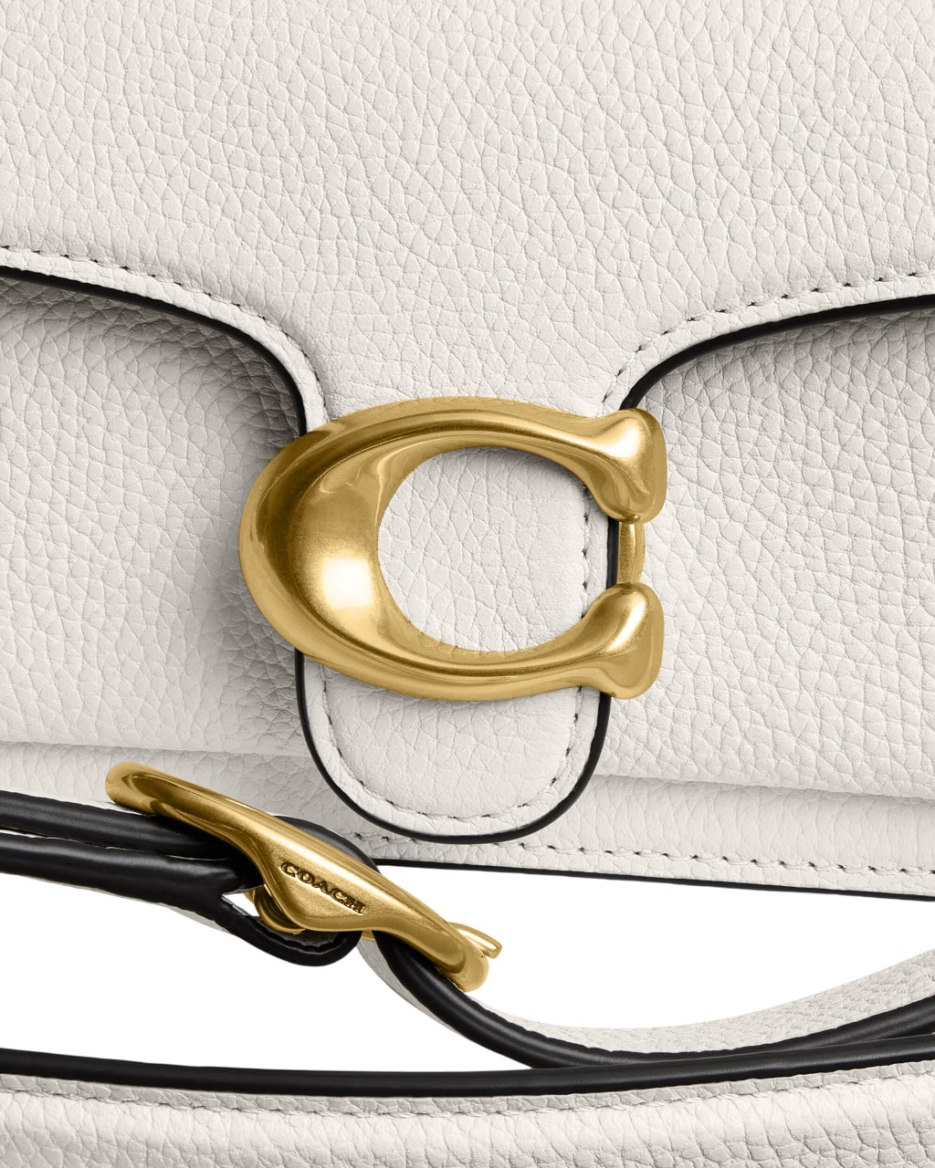 Túi Coach Polished Pebble Leather Tabby Shoulder Bag 20 Refresh White CY201 2