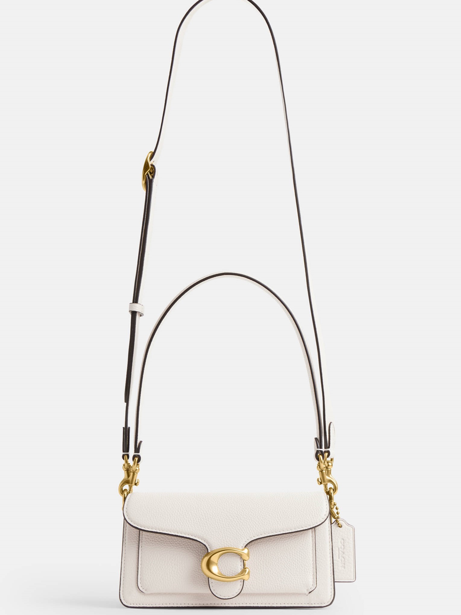 Túi Coach Polished Pebble Leather Tabby Shoulder Bag 20 Refresh White CY201 3