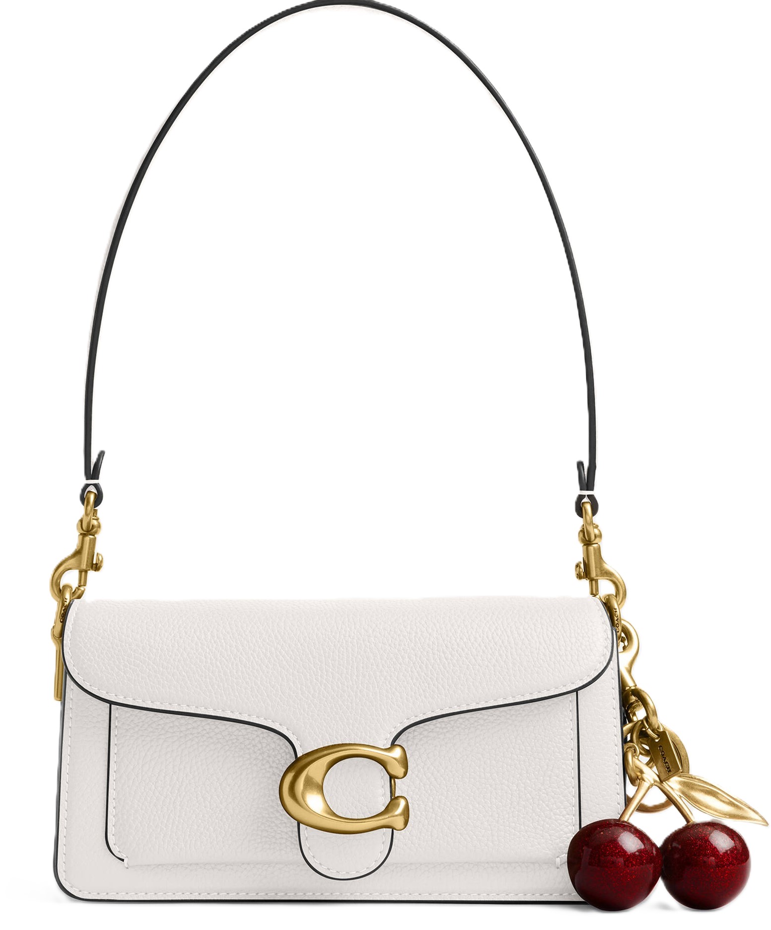 Túi Coach Polished Pebble Leather Tabby Shoulder Bag 20 Refresh White CY201 6