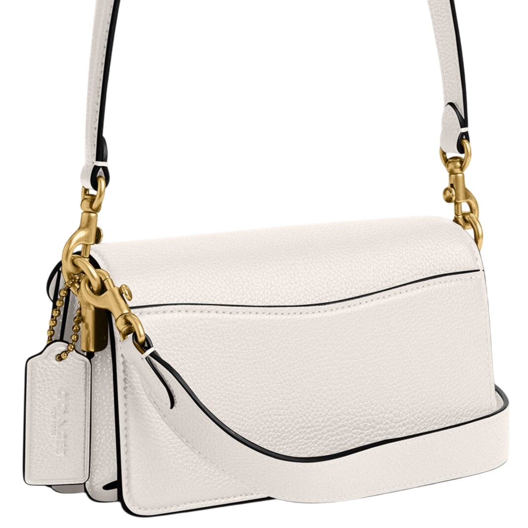 Túi Coach Polished Pebble Leather Tabby Shoulder Bag 20 Refresh White CY201 5