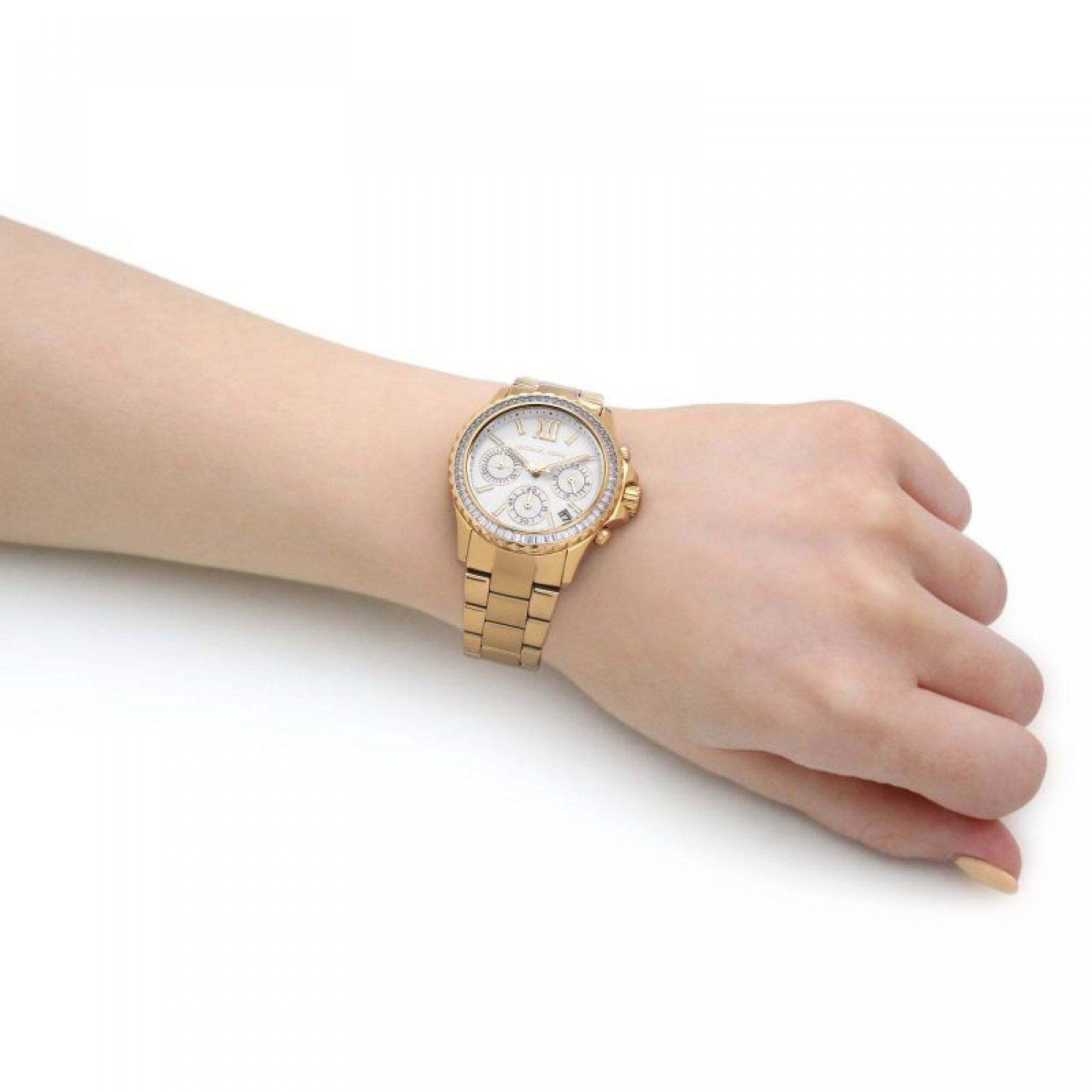 ĐỒNG HỒ NỮ MICHAEL KORS EVEREST CHRONOGRAPH GOLD TONE WATCH MK7212 3