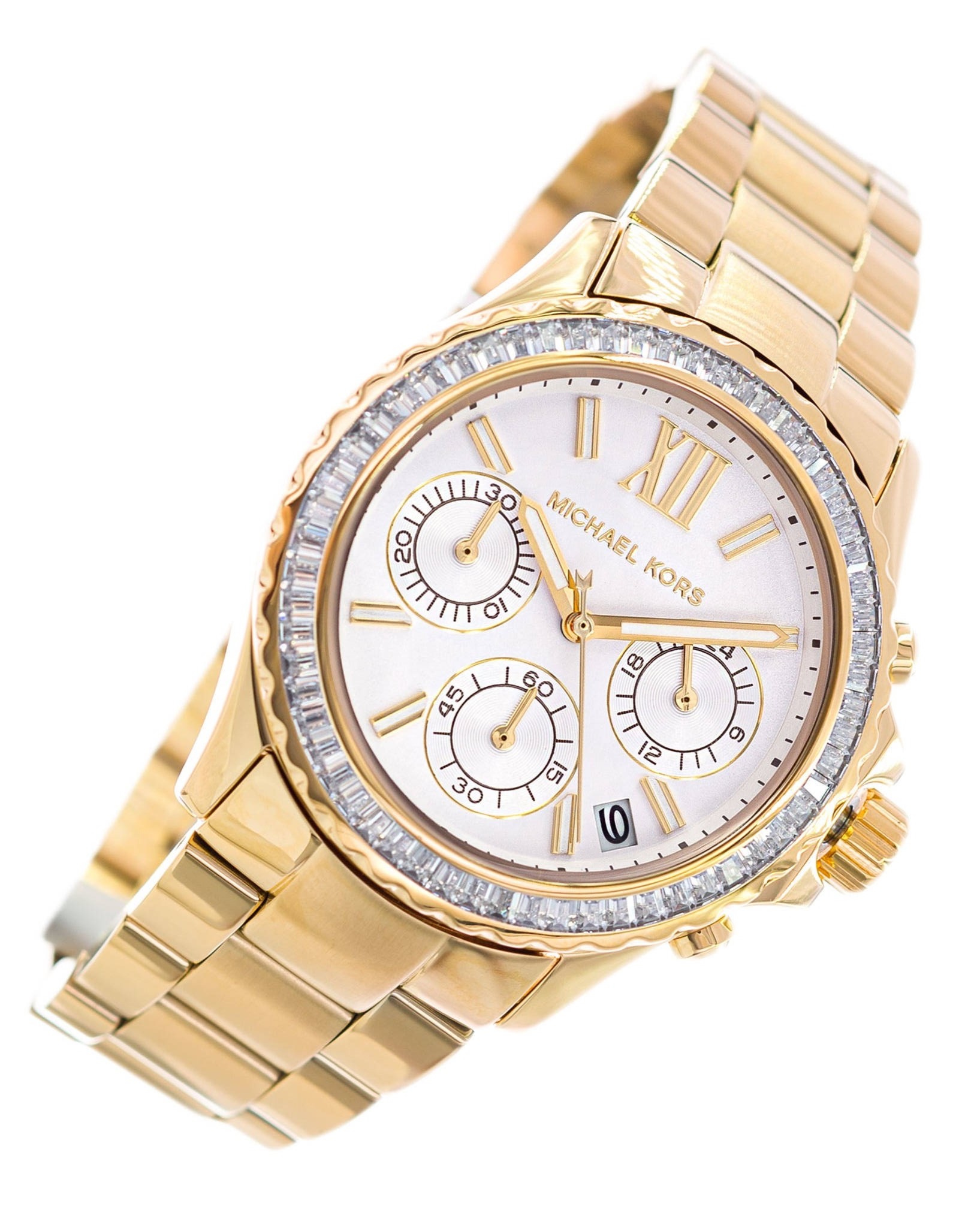 ĐỒNG HỒ NỮ MICHAEL KORS EVEREST CHRONOGRAPH GOLD TONE WATCH MK7212 7