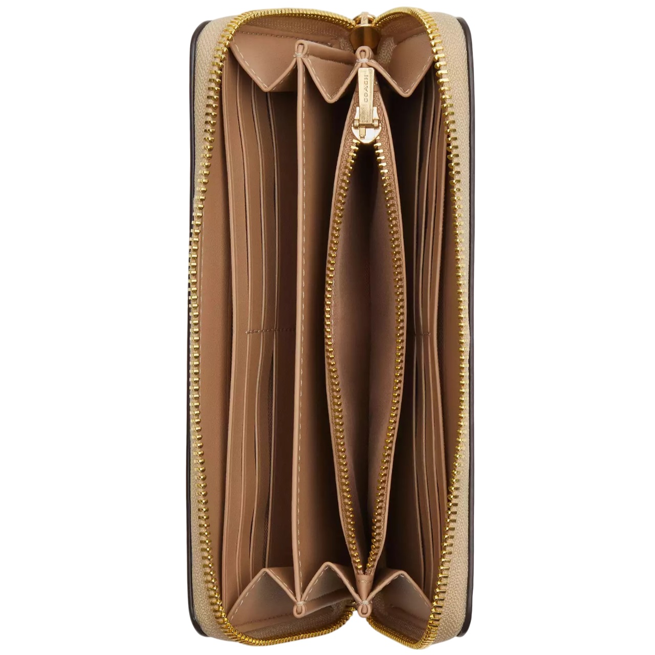 Ví Coach dài Long Zip Around Wallet In Signature Canvas With Heart Print CQ147 2