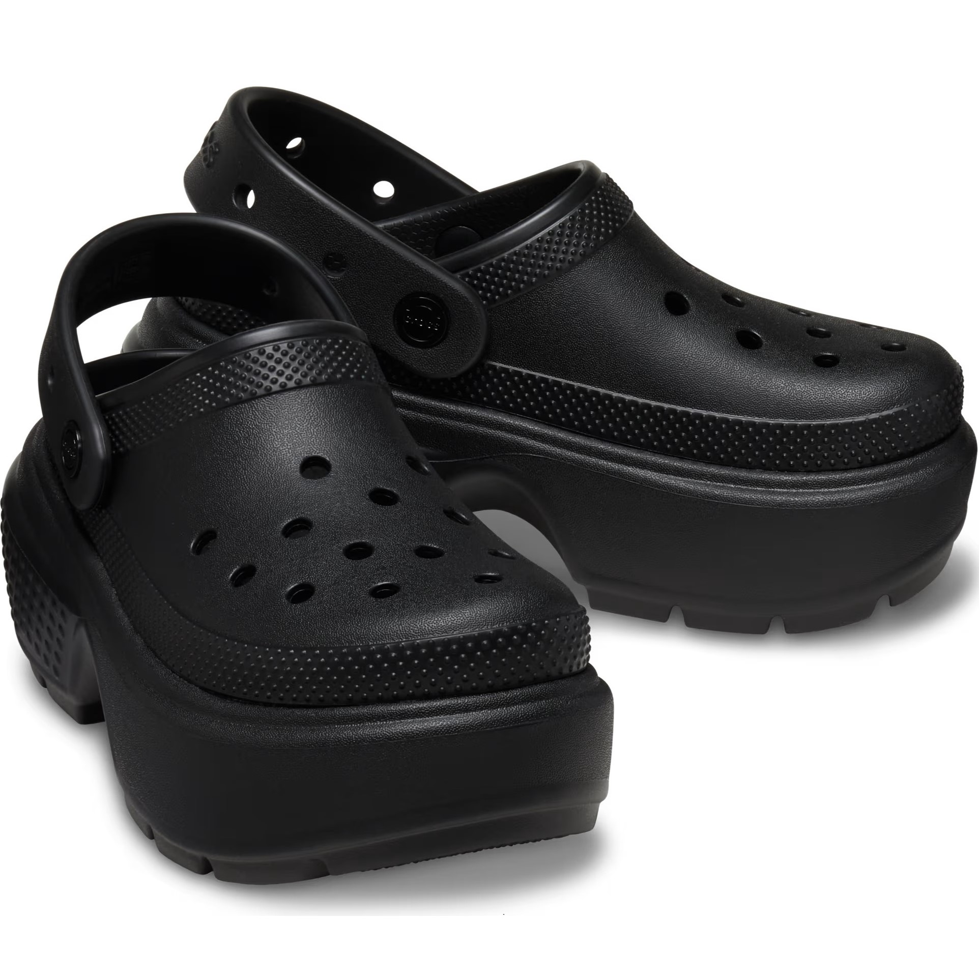 Dép Crocs Stomp Clog Platform Black 5